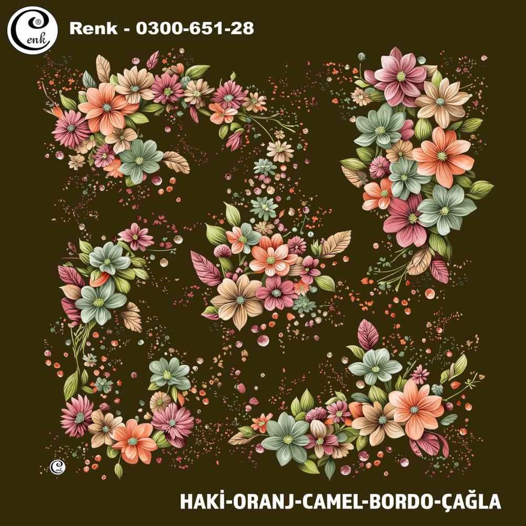 Cenk Desenli Oyalık Yazma 651-28