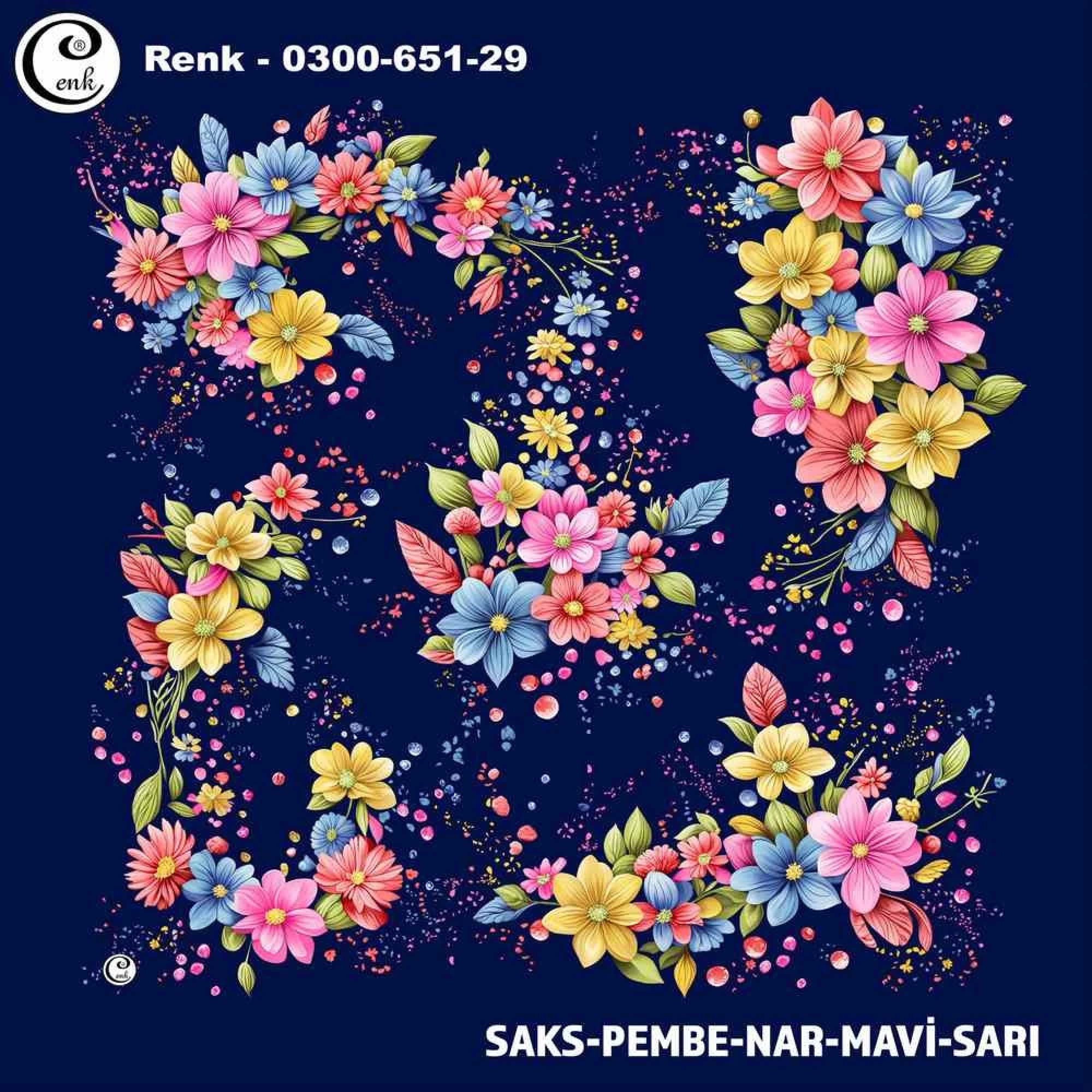 Cenk Desenli Oyalık Yazma 651-29