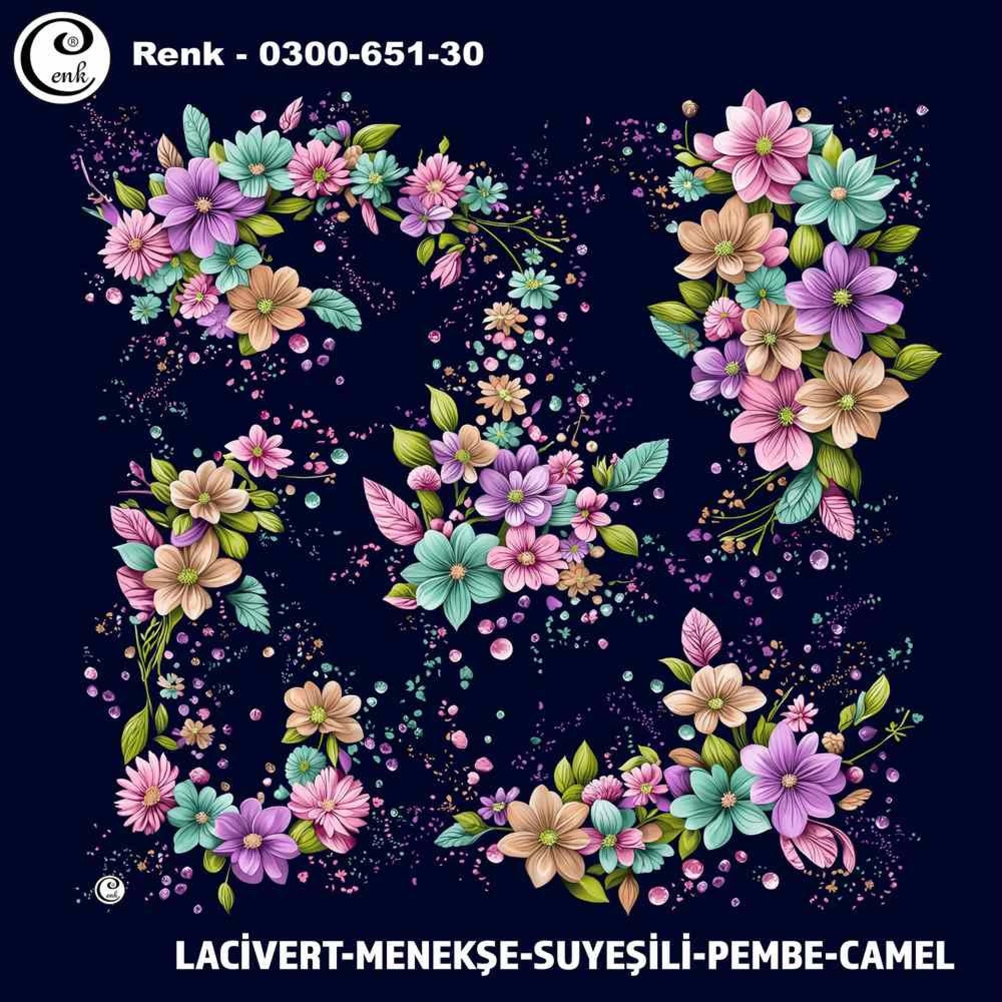 Cenk Desenli Oyalık Yazma 651-30