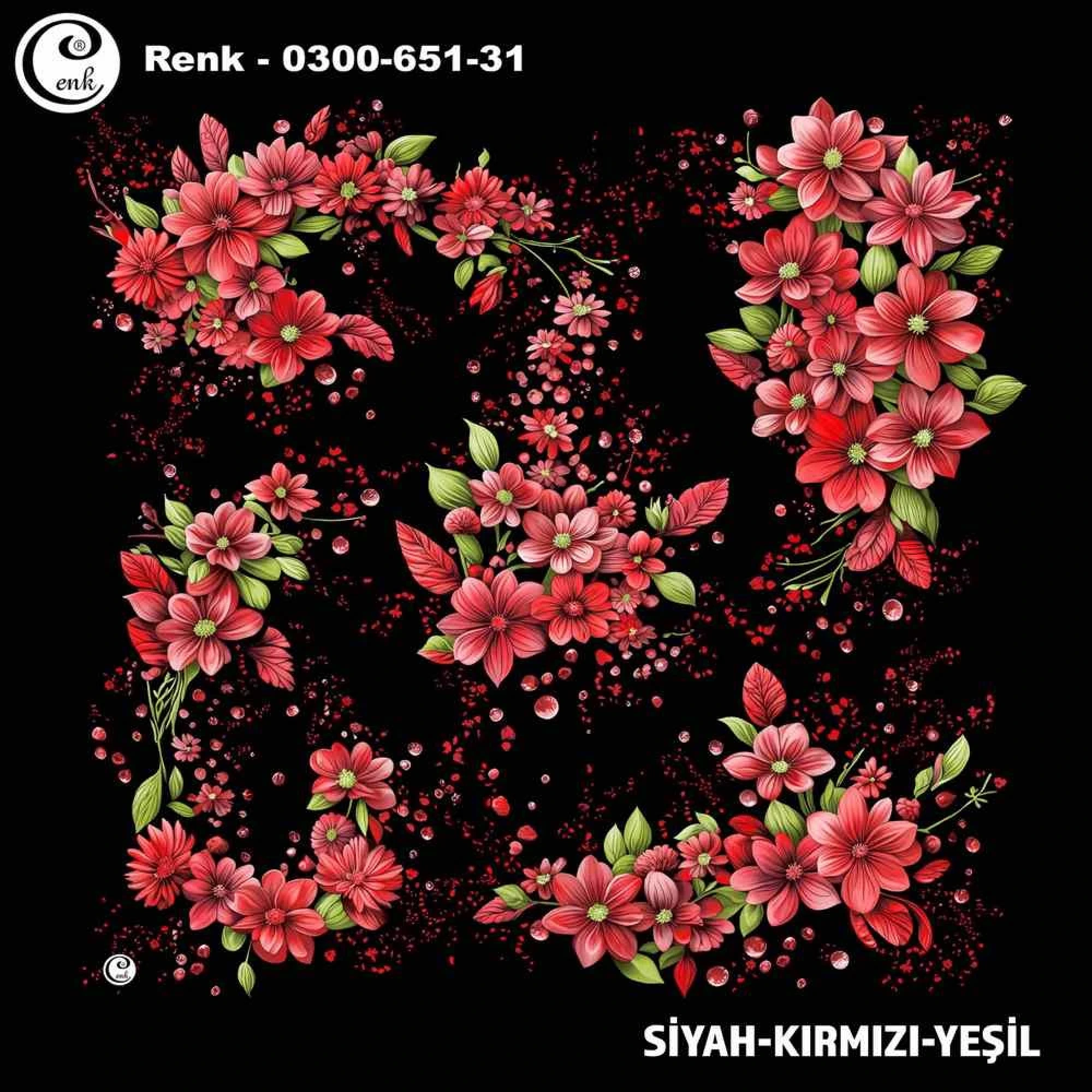 Cenk Desenli Oyalık Yazma 651-31