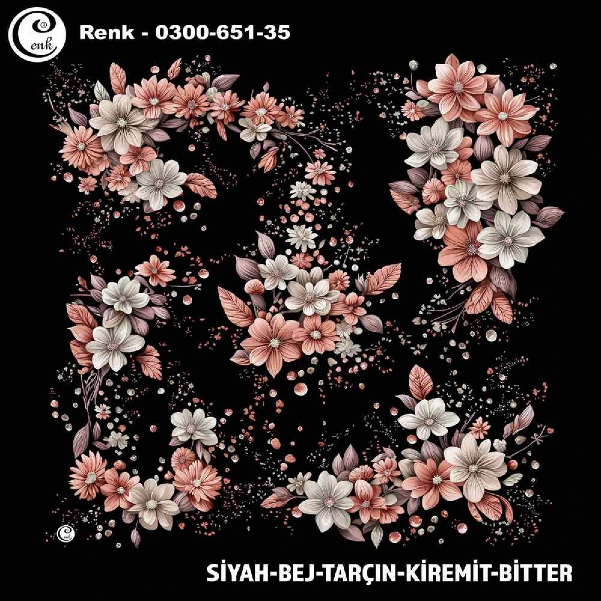 Cenk Desenli Oyalık Yazma 651-35