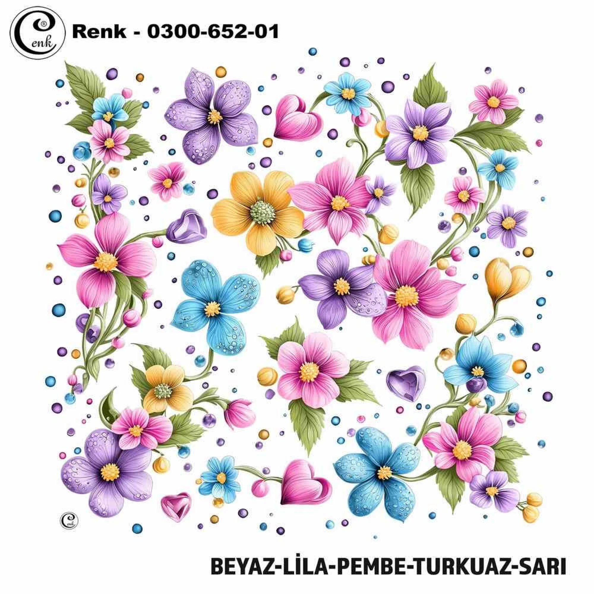 Cenk Desenli Oyalık Yazma 652-01