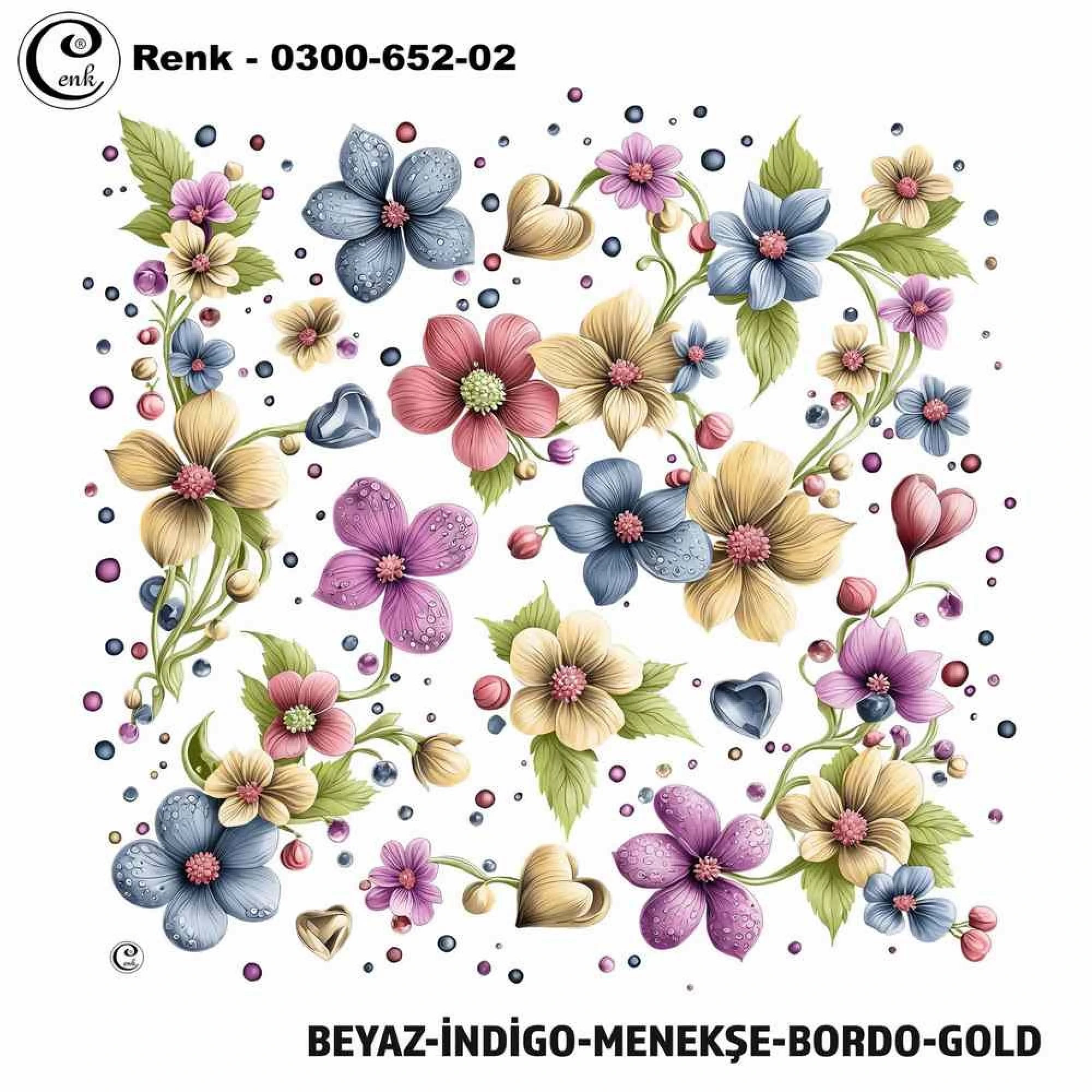 Cenk Desenli Oyalık Yazma 652-02