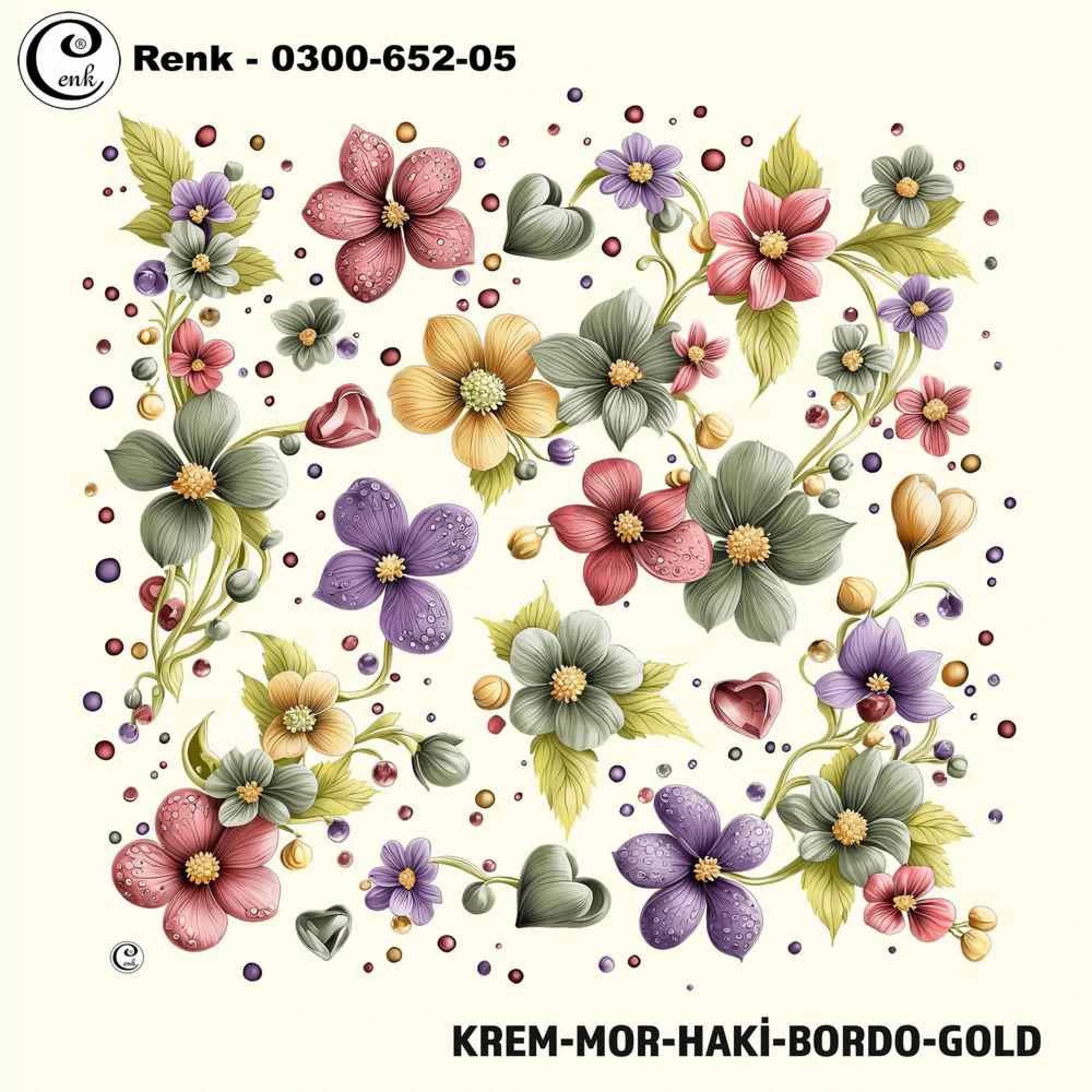 Cenk Desenli Oyalık Yazma 652-05