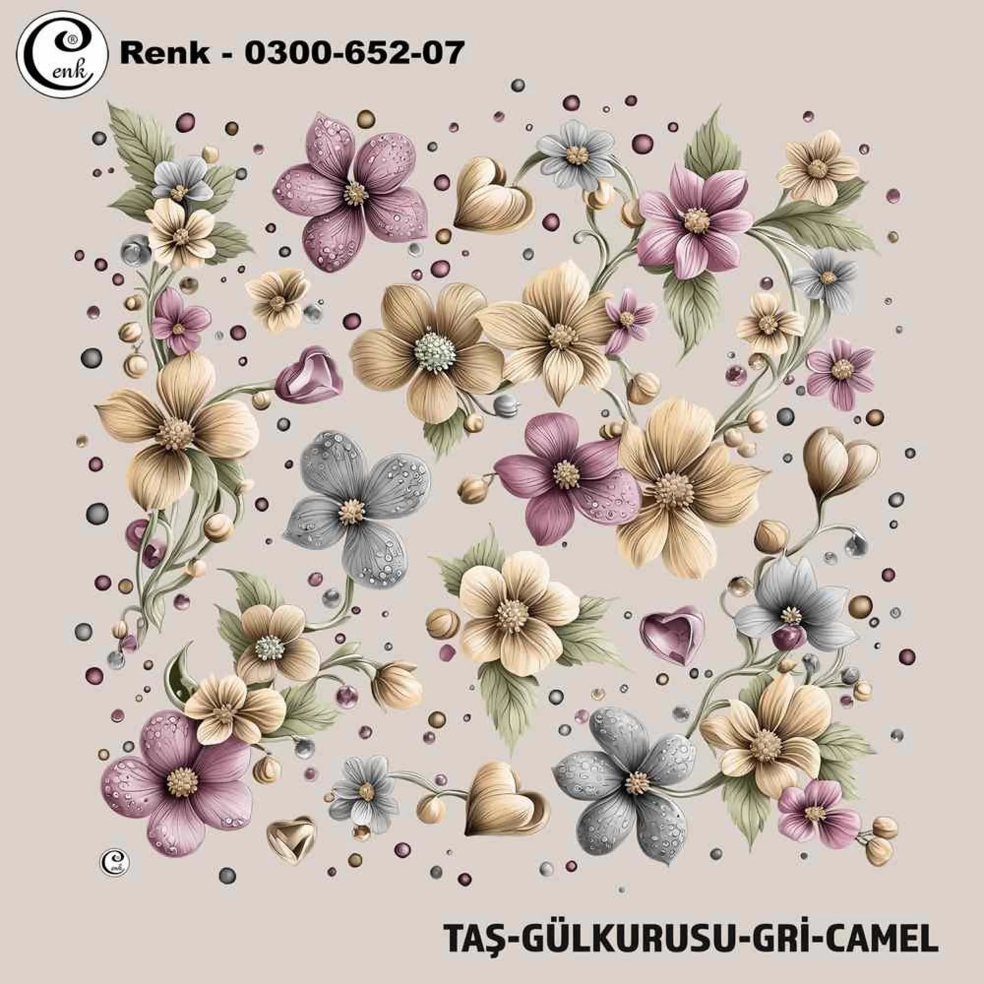 Cenk Desenli Oyalık Yazma 652-07
