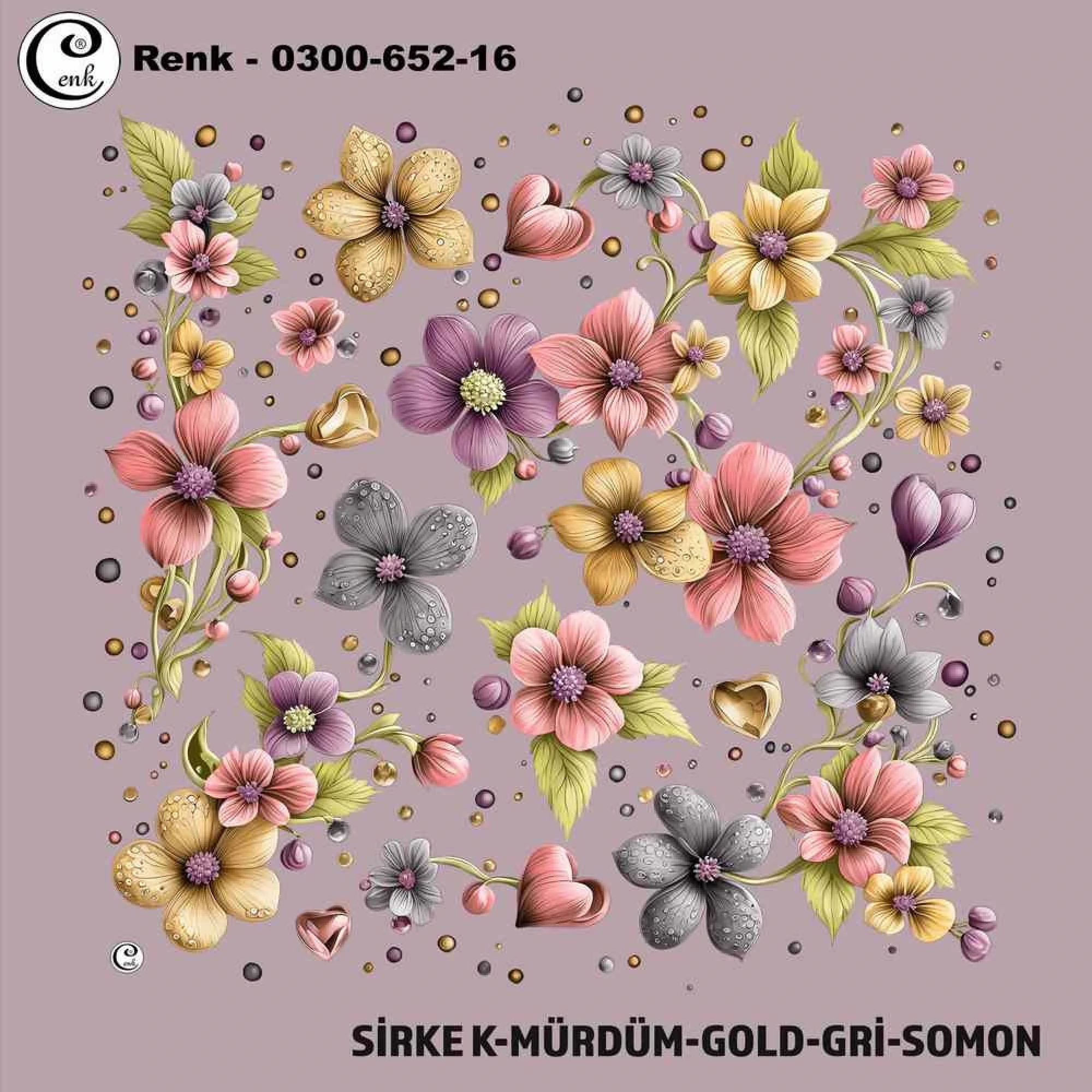 Cenk Desenli Oyalık Yazma 652-16