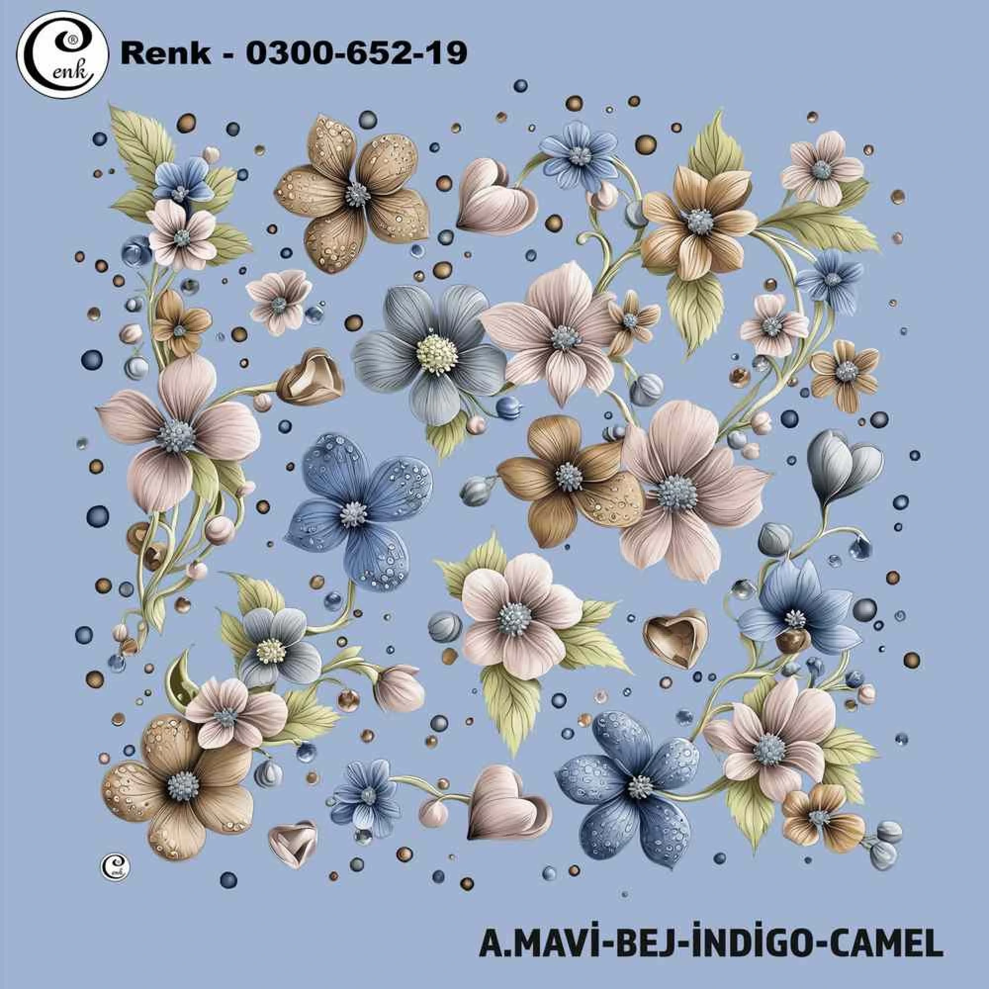 Cenk Desenli Oyalık Yazma 652-19