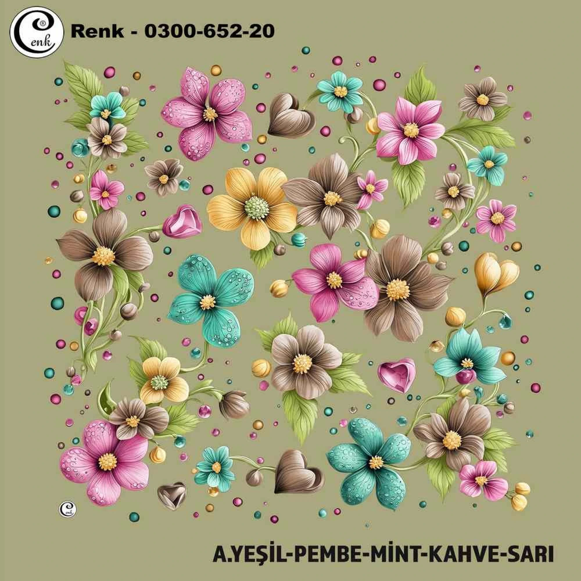 Cenk Desenli Oyalık Yazma 652-20