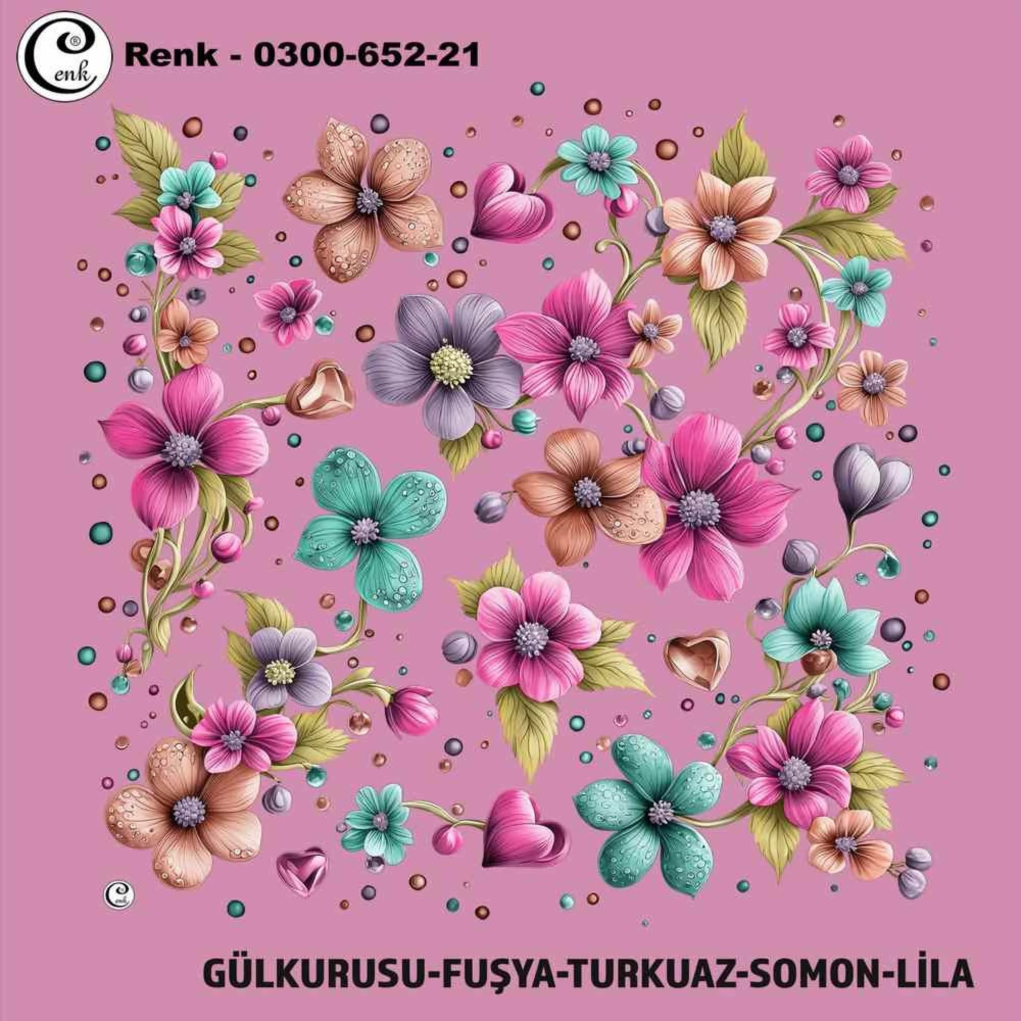 Cenk Desenli Oyalık Yazma 652-21