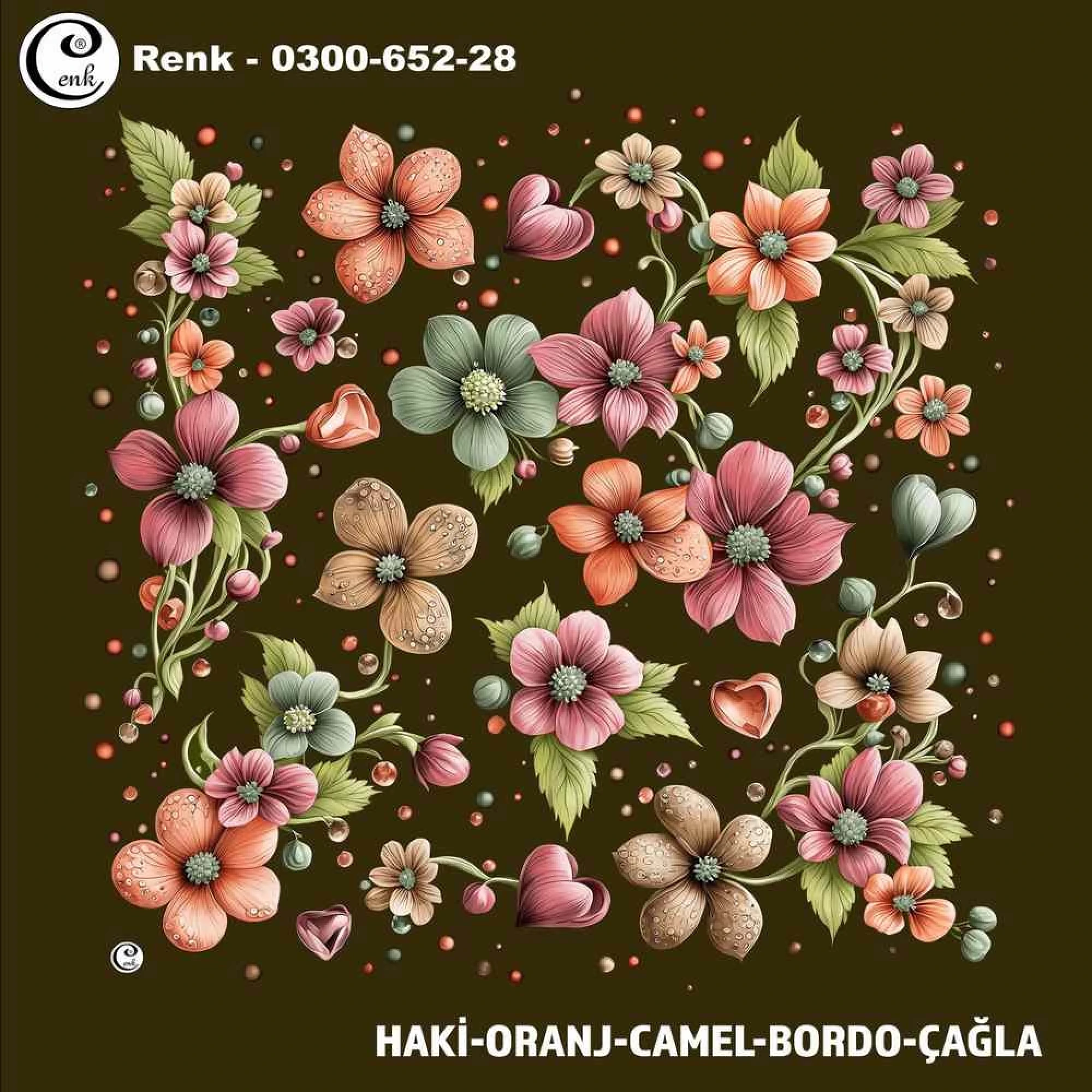 Cenk Desenli Oyalık Yazma 652-28