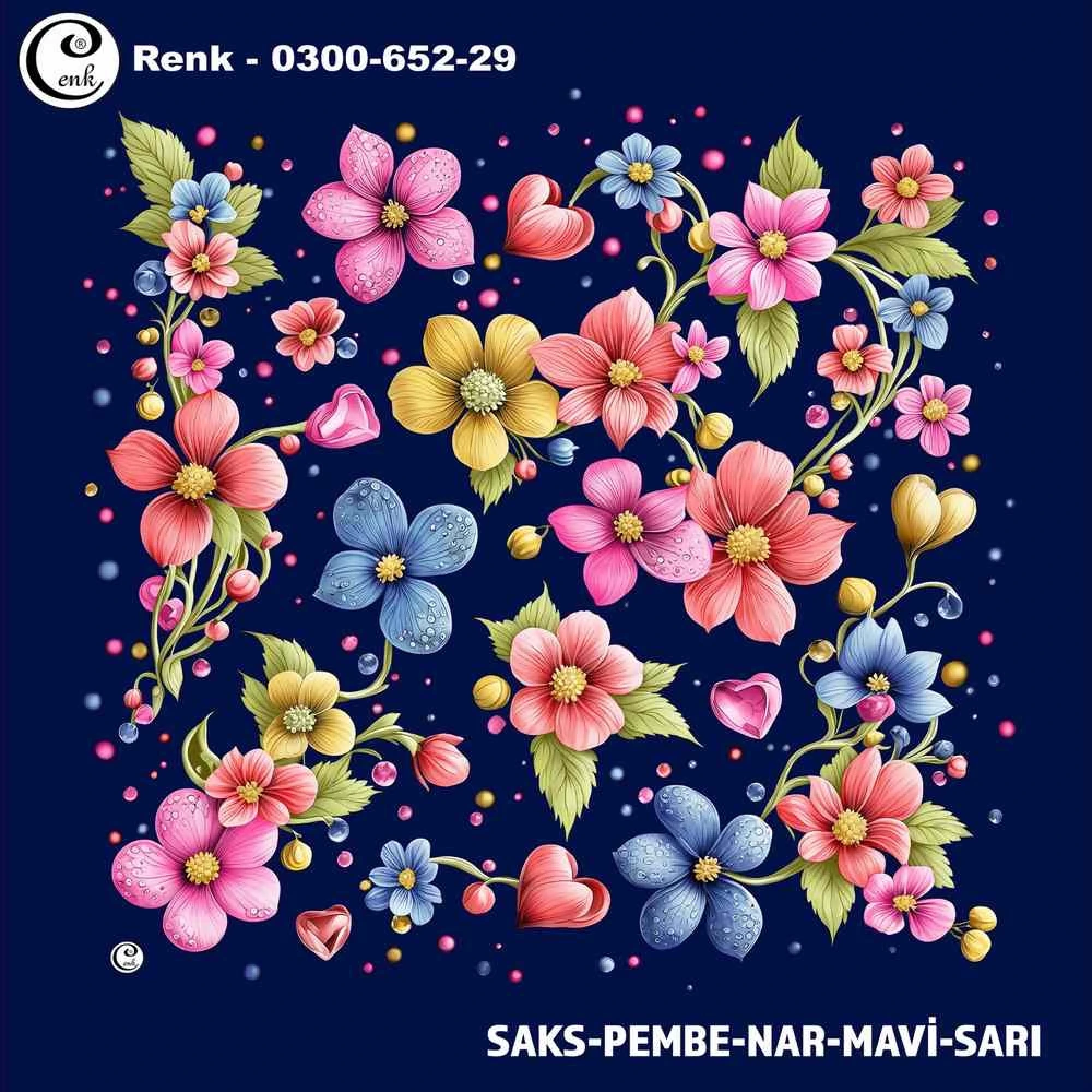 Cenk Desenli Oyalık Yazma 652-29