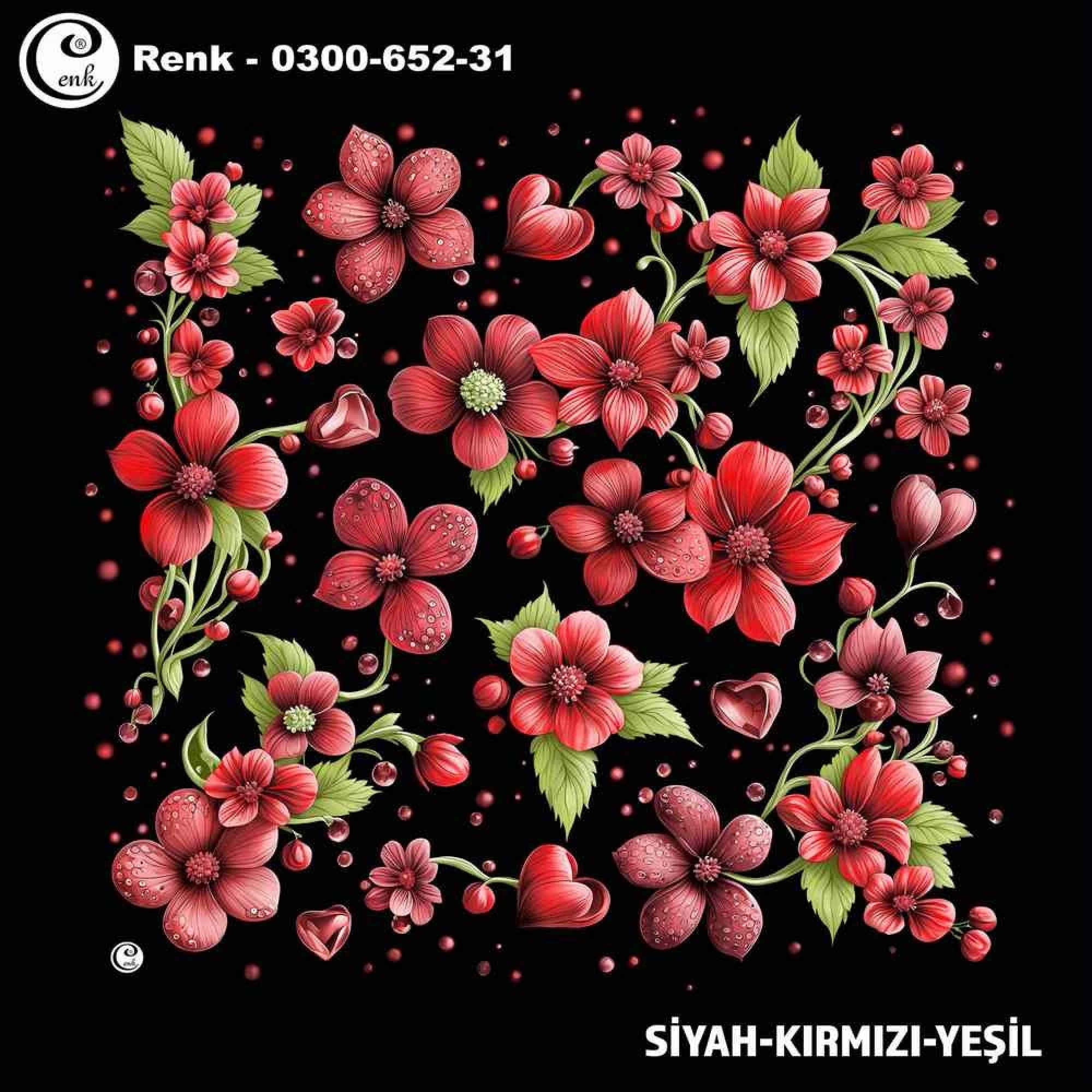 Cenk Desenli Oyalık Yazma 652-31