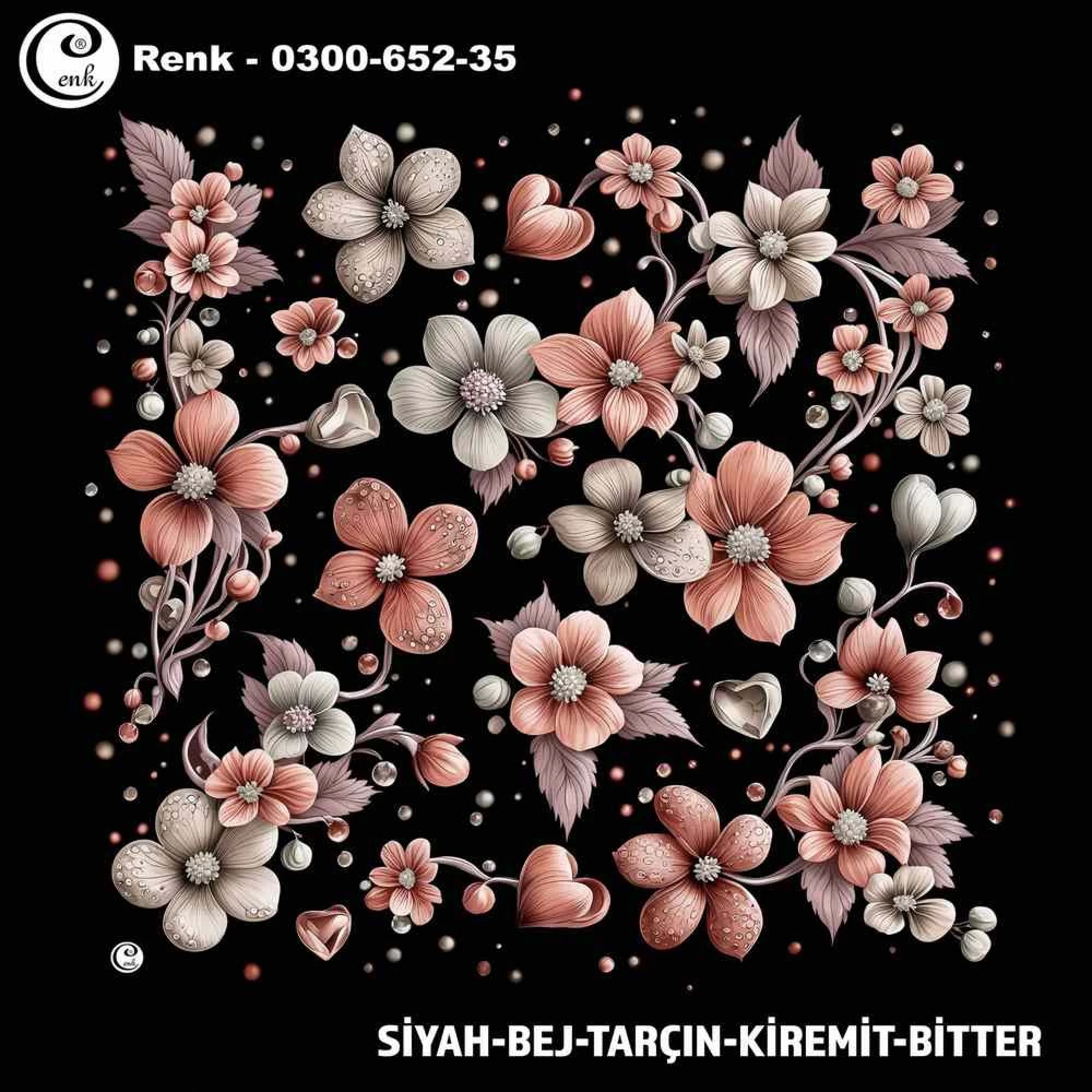 Cenk Desenli Oyalık Yazma 652-35