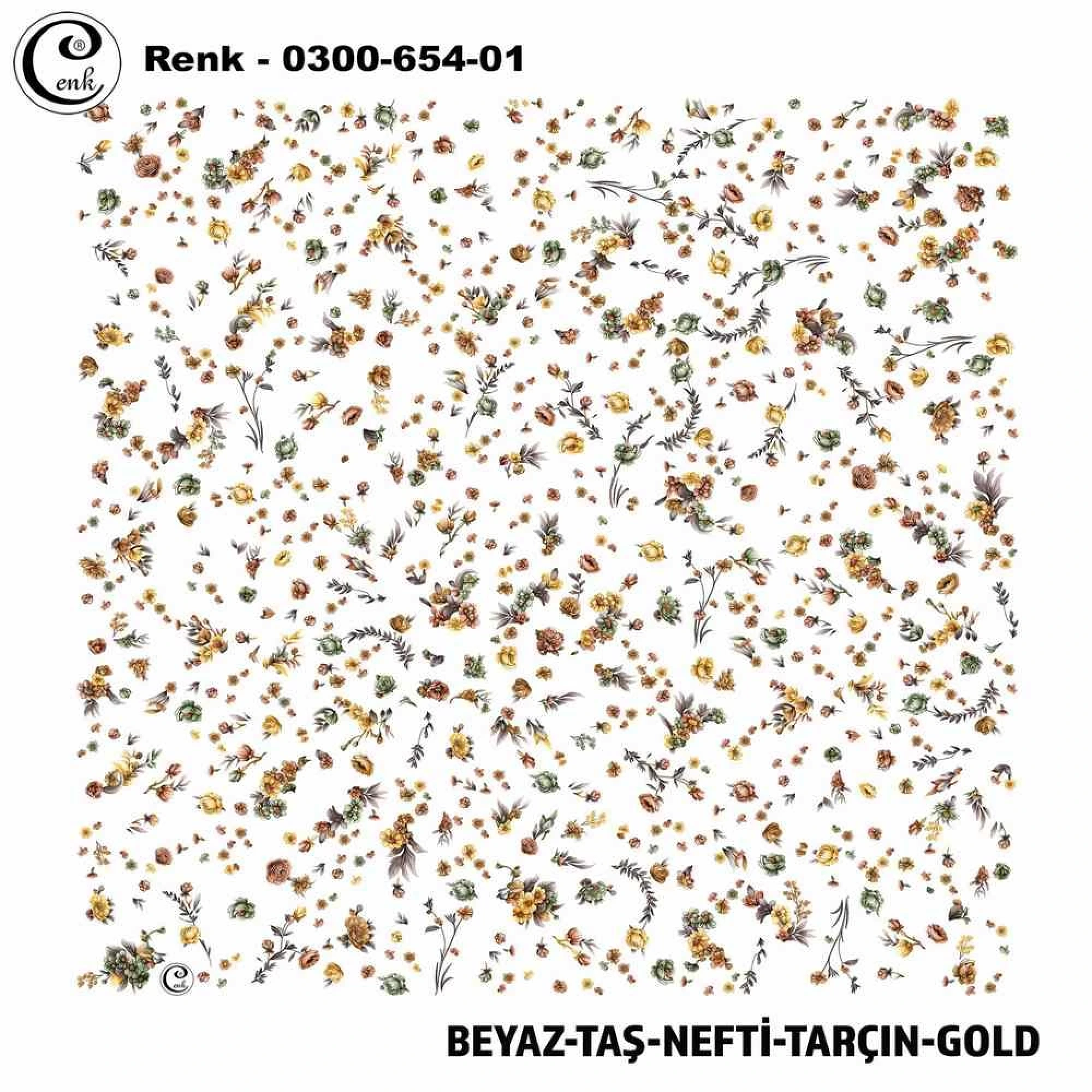 Cenk Desenli Oyalık Yazma 654-01