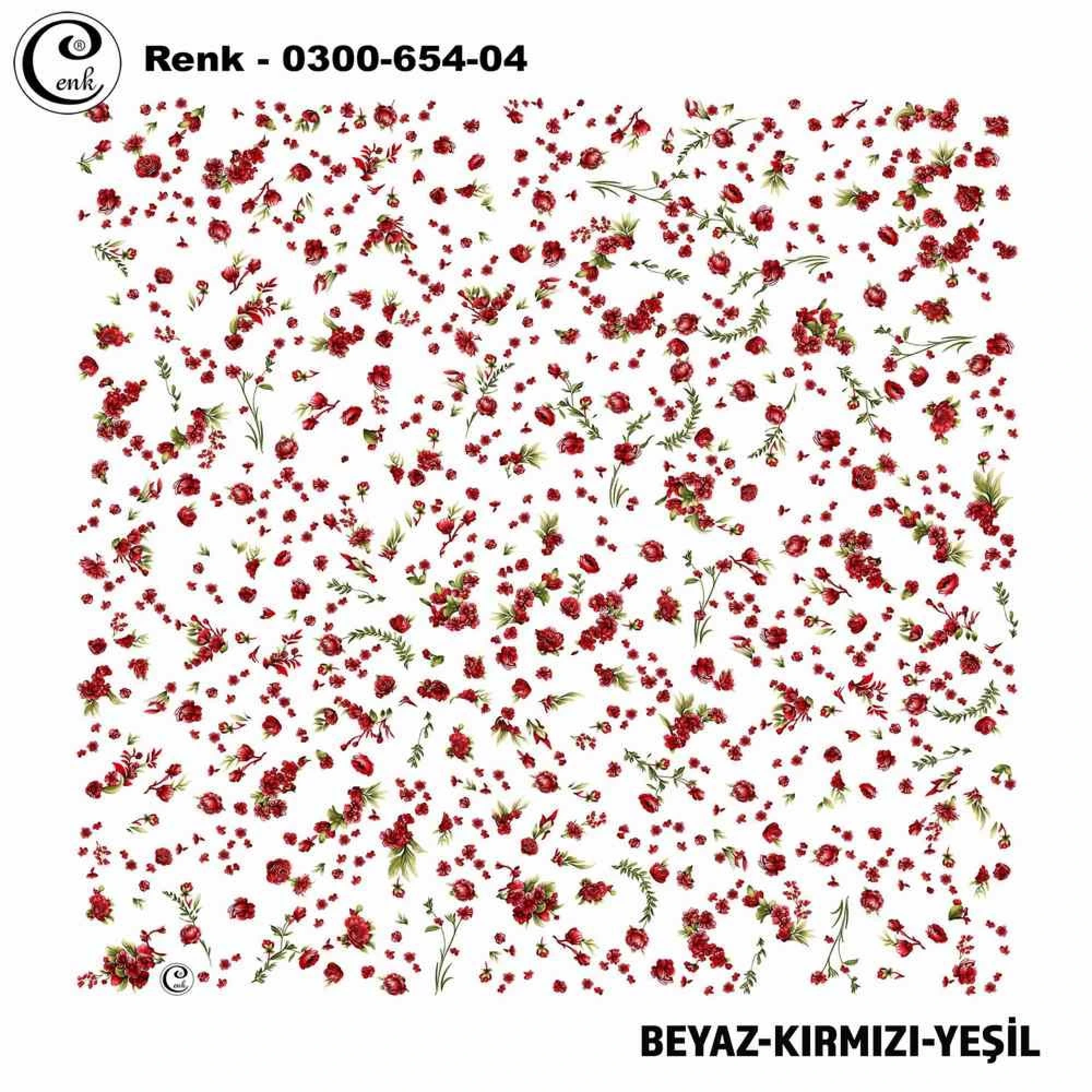 Cenk Desenli Oyalık Yazma 654-04