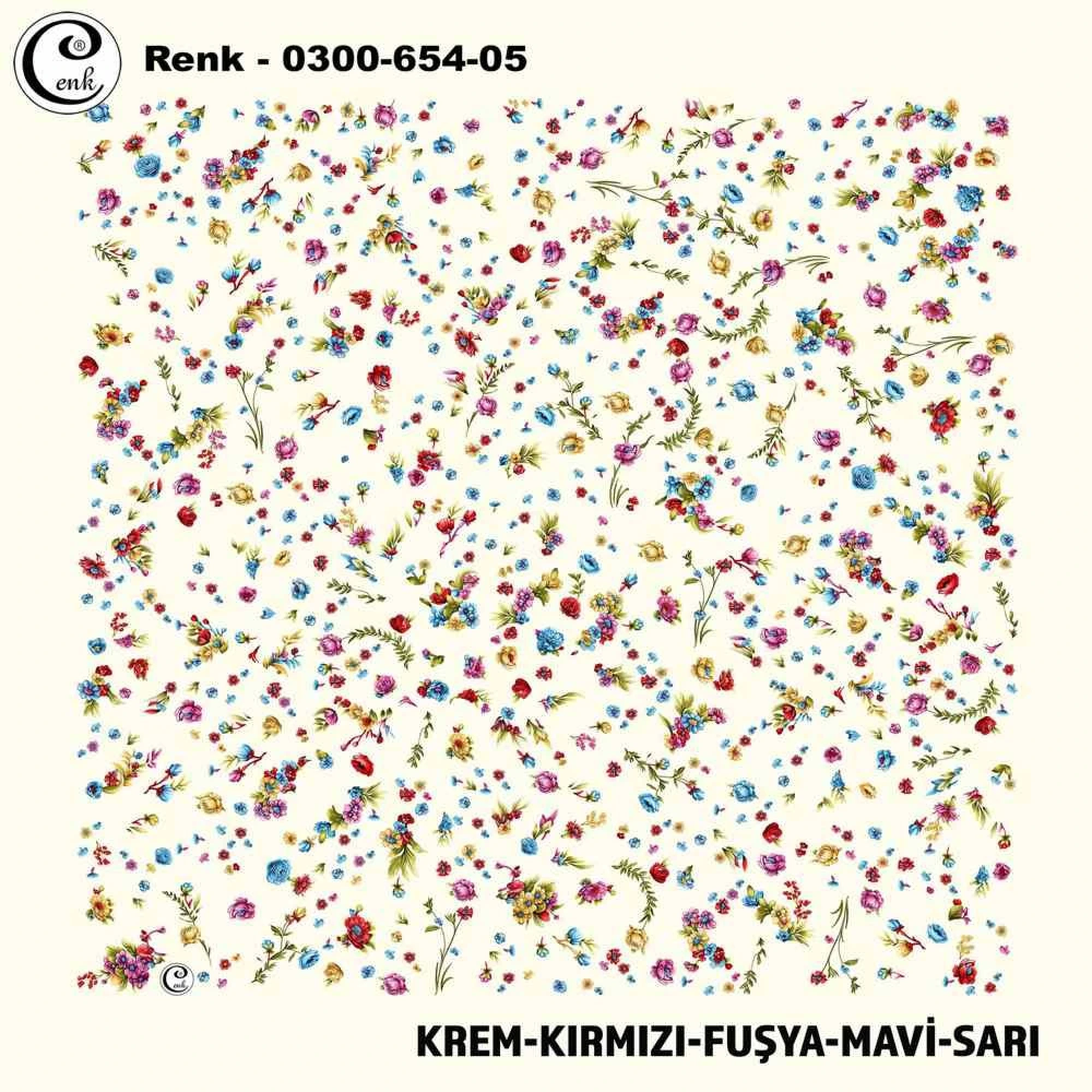 Cenk Desenli Oyalık Yazma 654-05