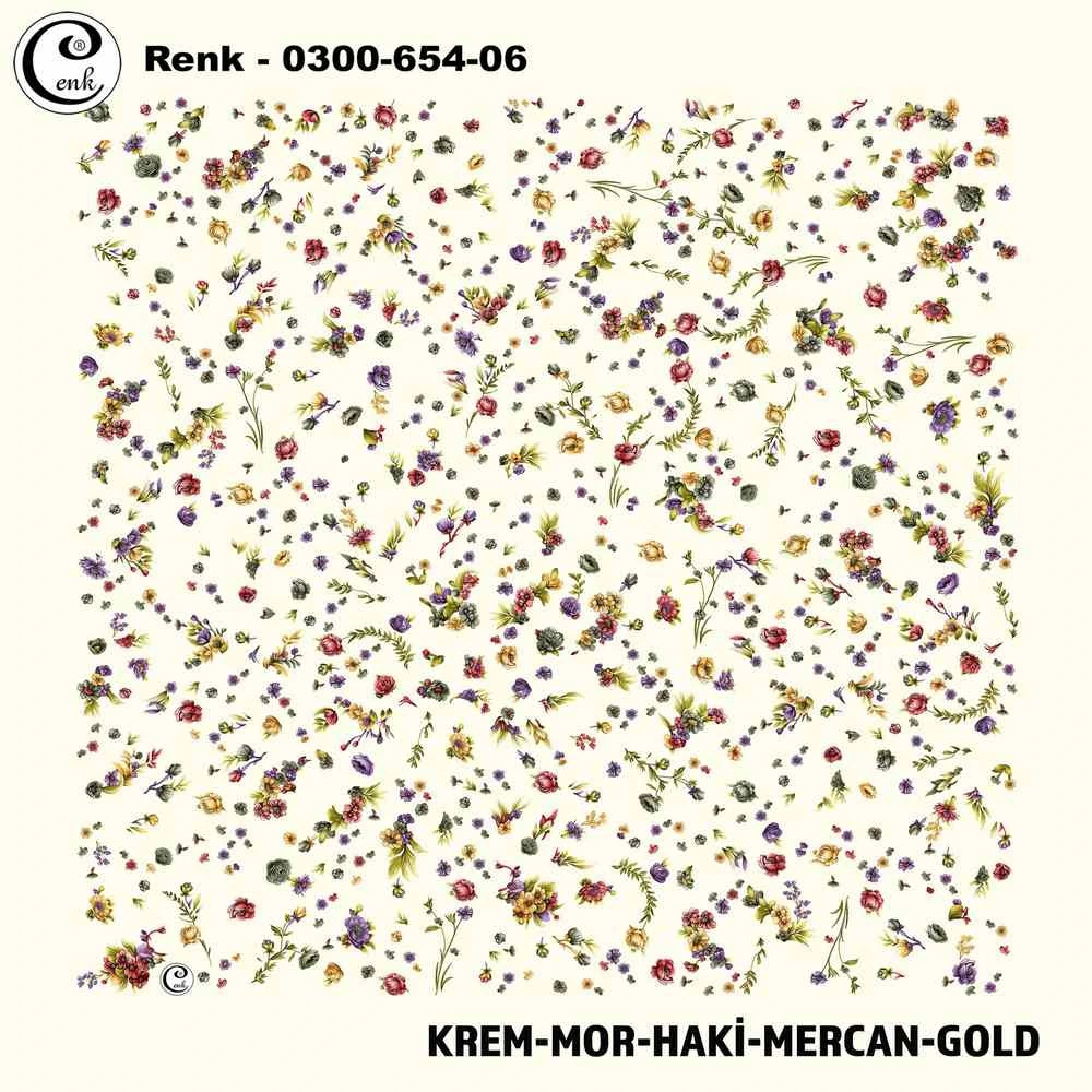 Cenk Desenli Oyalık Yazma 654-06