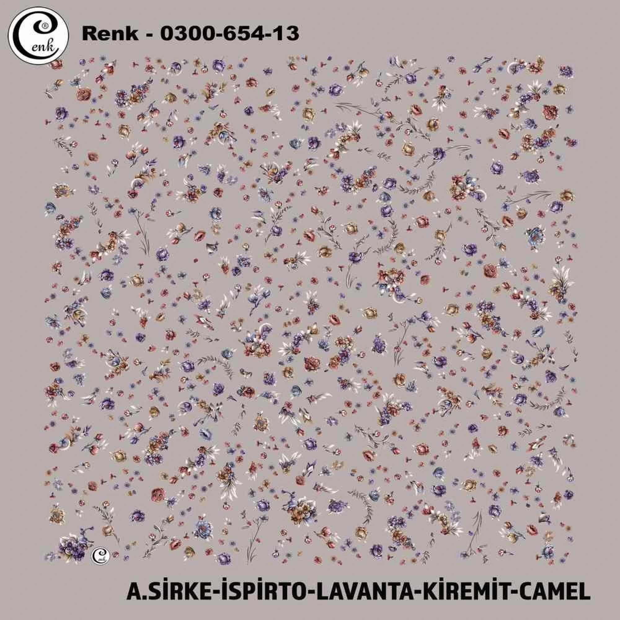 Cenk Desenli Oyalık Yazma 654-13