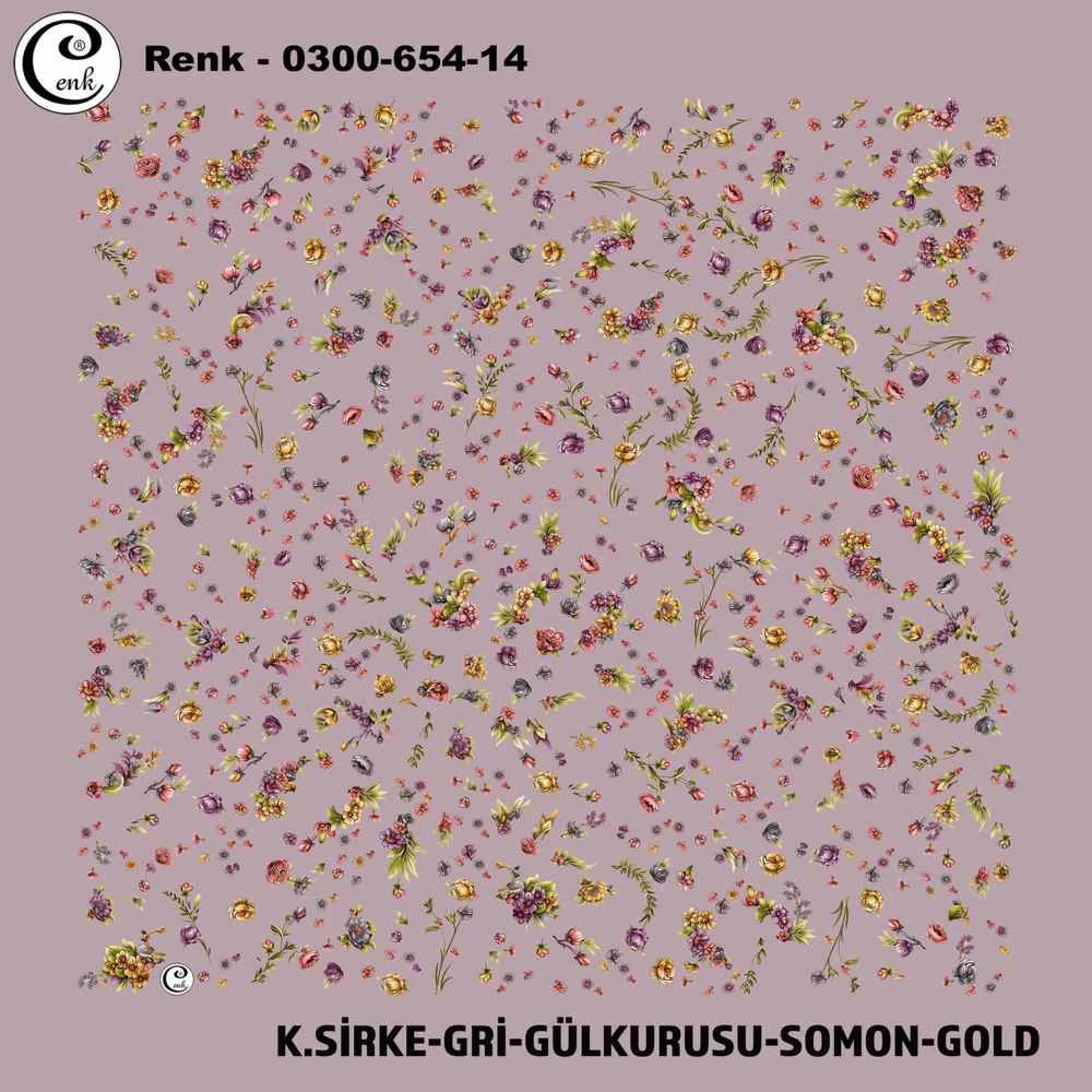 Cenk Desenli Oyalık Yazma 654-14