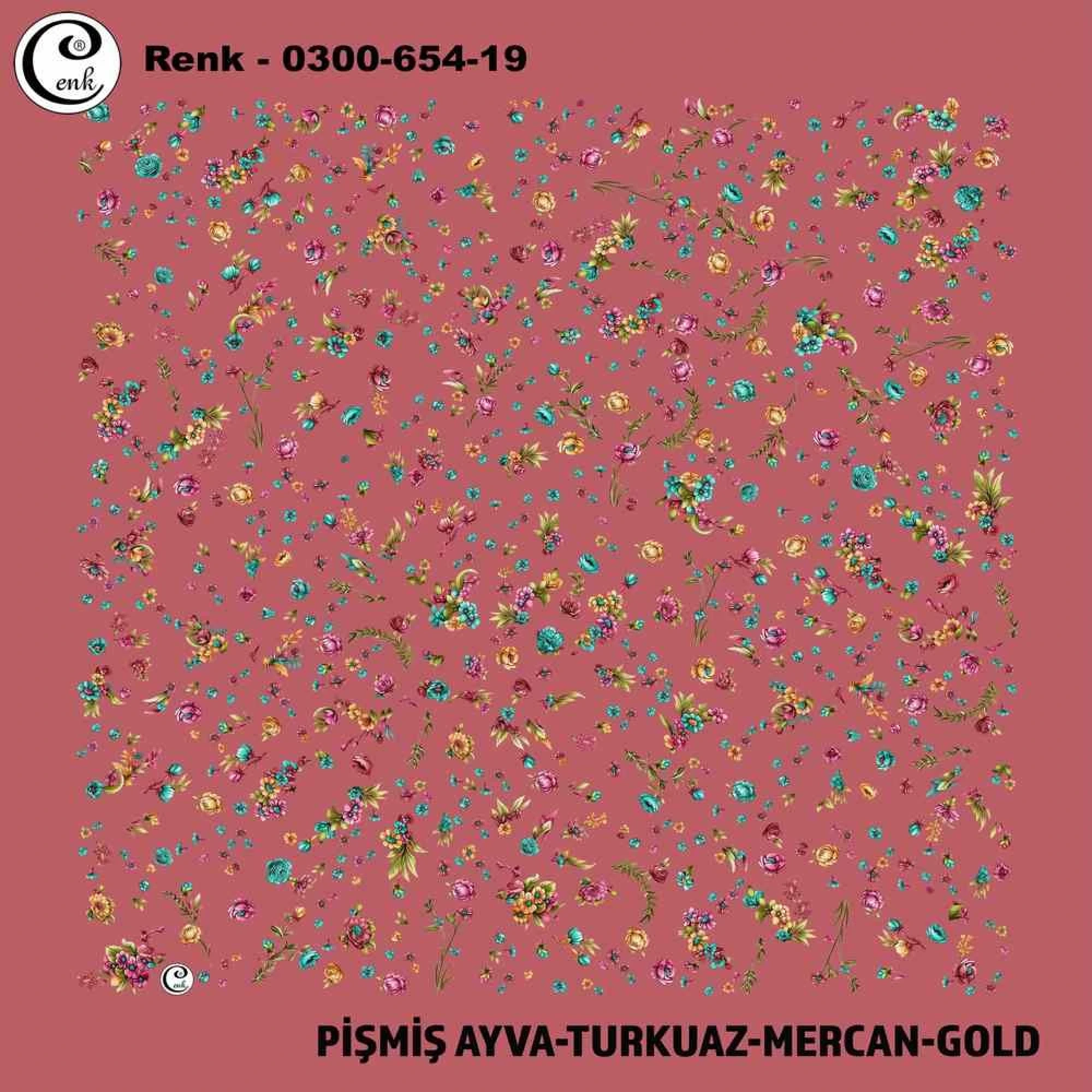 Cenk Desenli Oyalık Yazma 654-19