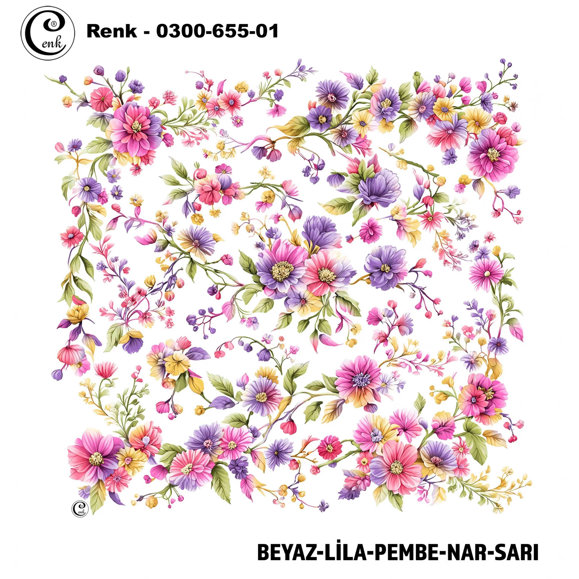Cenk Desenli Oyalık Yazma 655-01