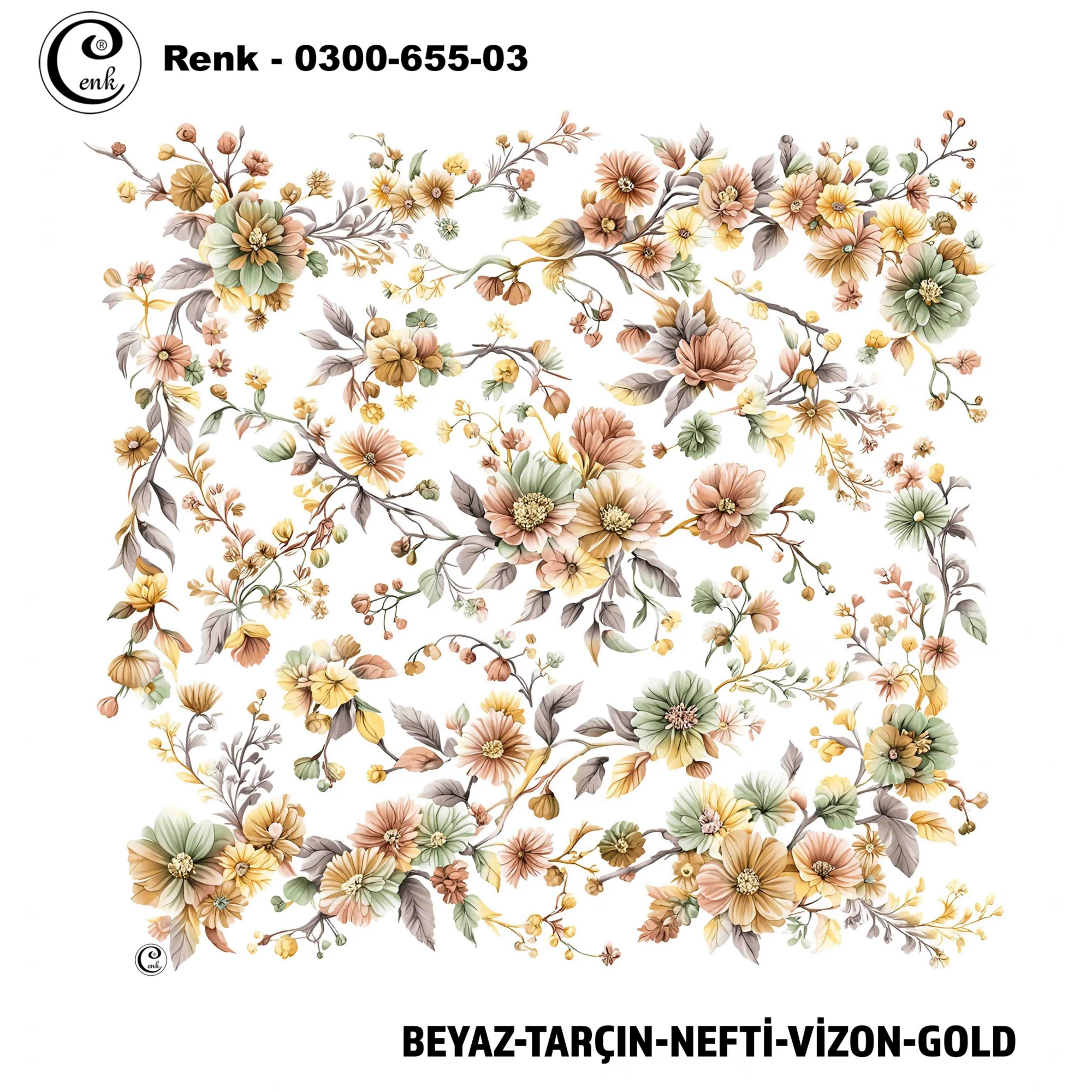 Cenk Desenli Oyalık Yazma 655-03