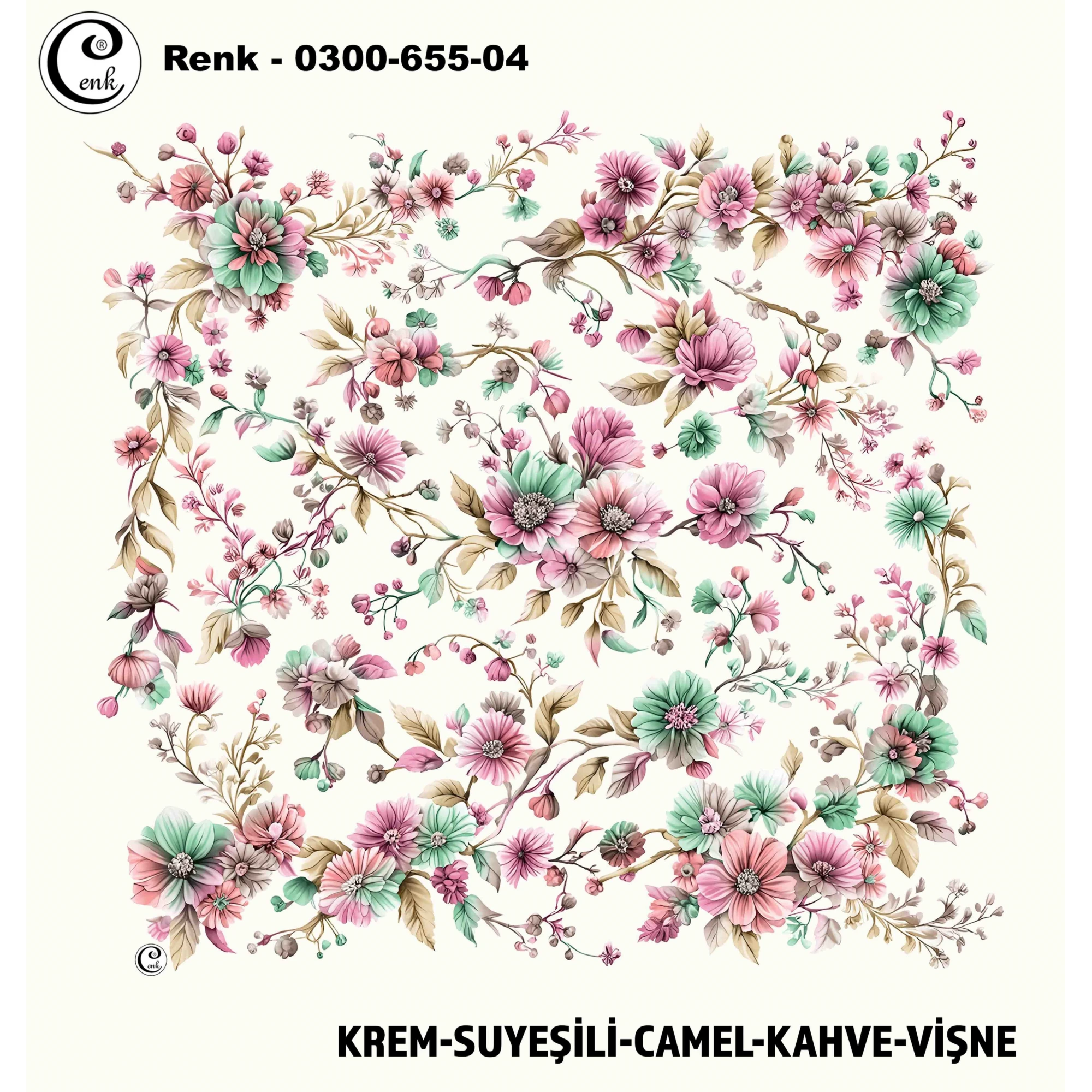 Cenk Desenli Oyalık Yazma 655-04