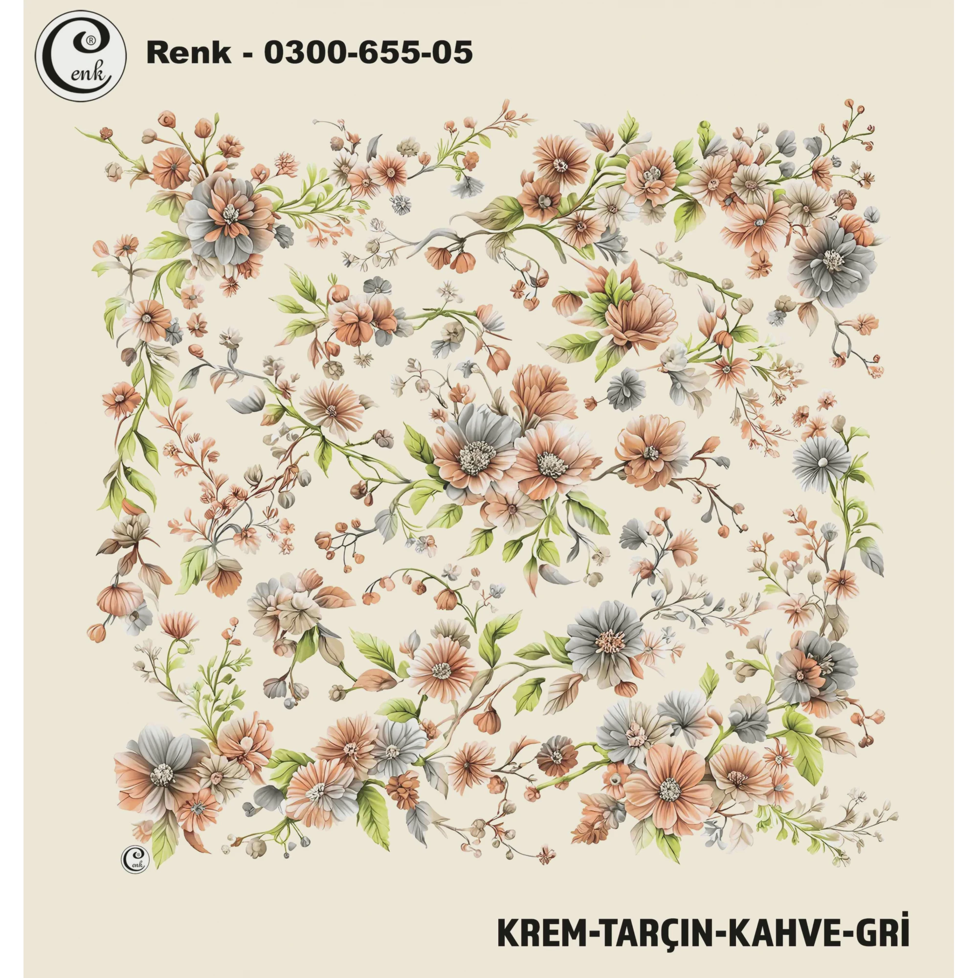 Cenk Desenli Oyalık Yazma 655-05