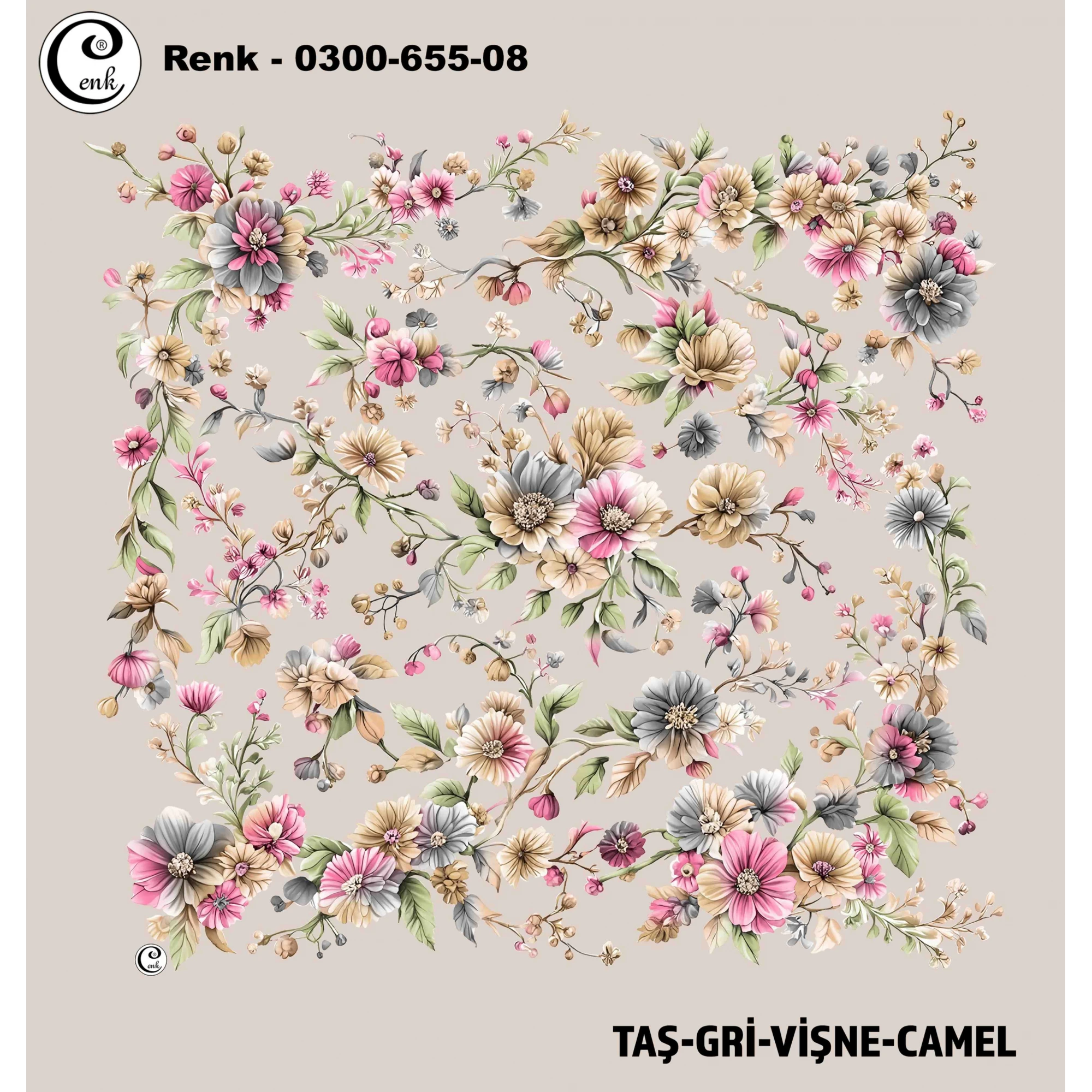 Cenk Desenli Oyalık Yazma 655-08