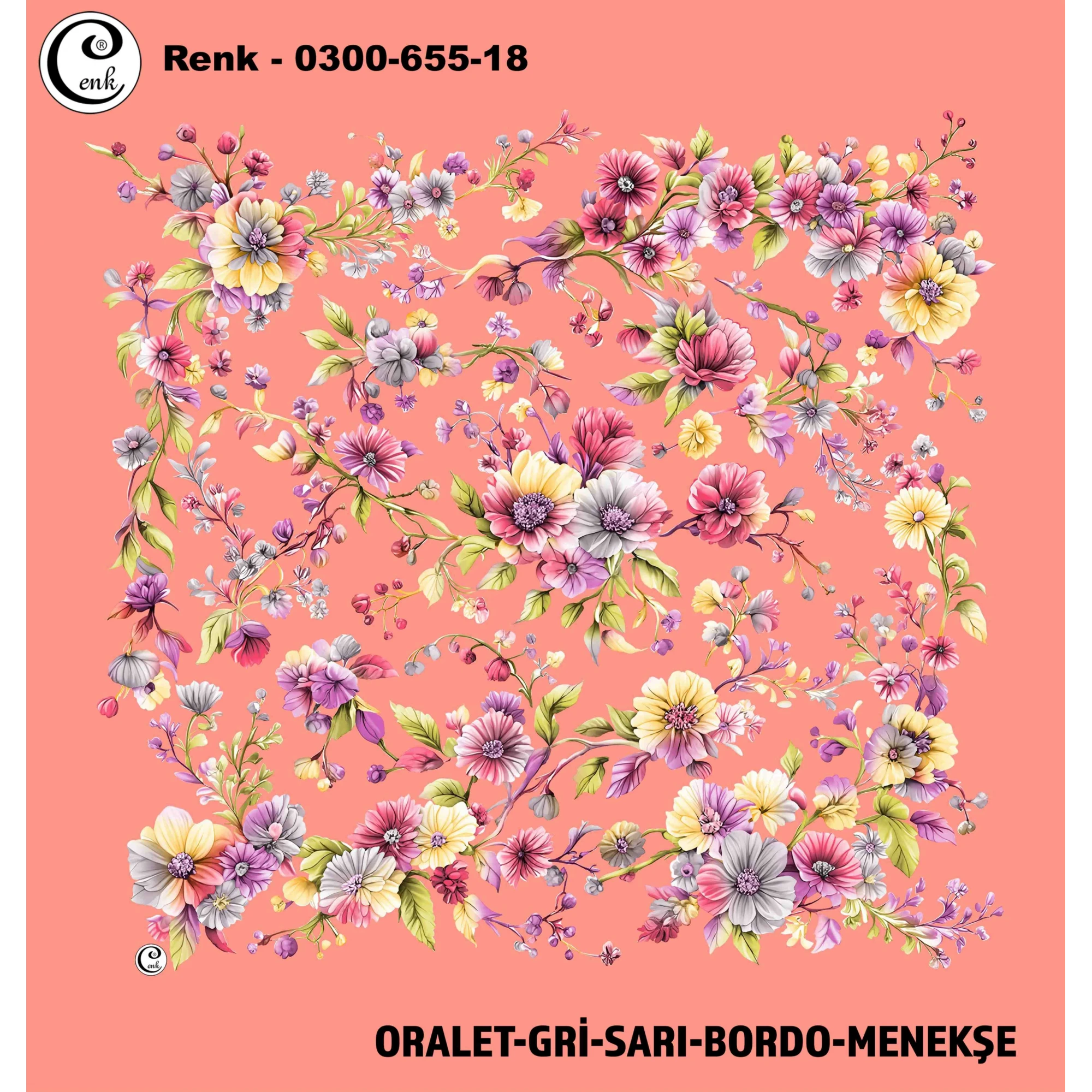 Cenk Desenli Oyalık Yazma 655-18