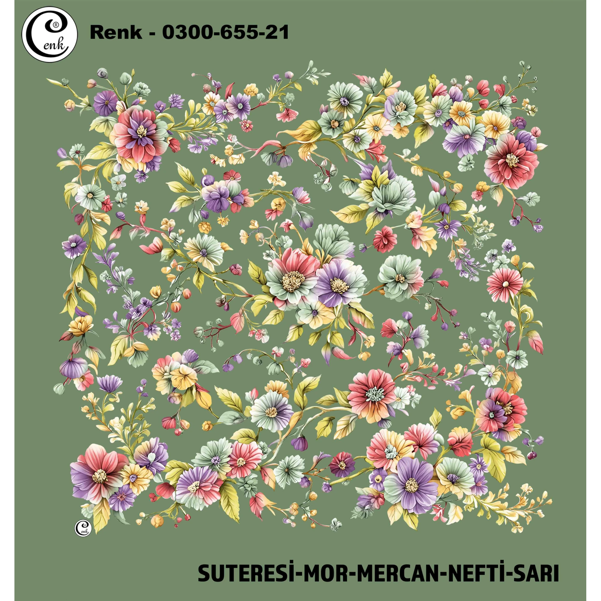 Cenk Desenli Oyalık Yazma 655-21