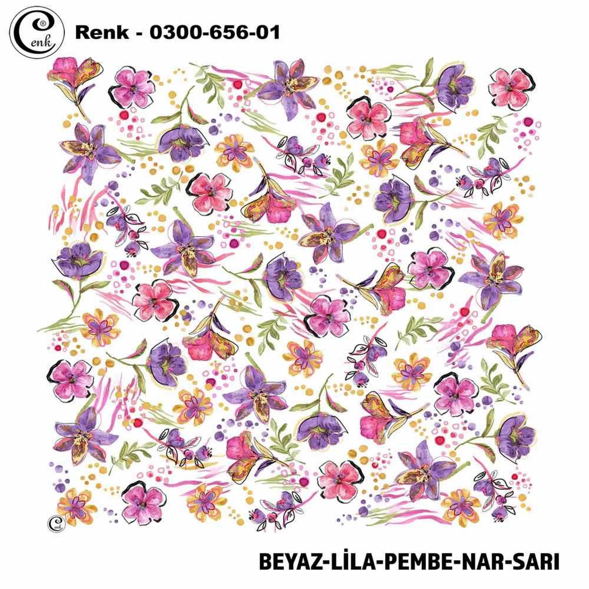 Cenk Desenli Oyalık Yazma 656-01
