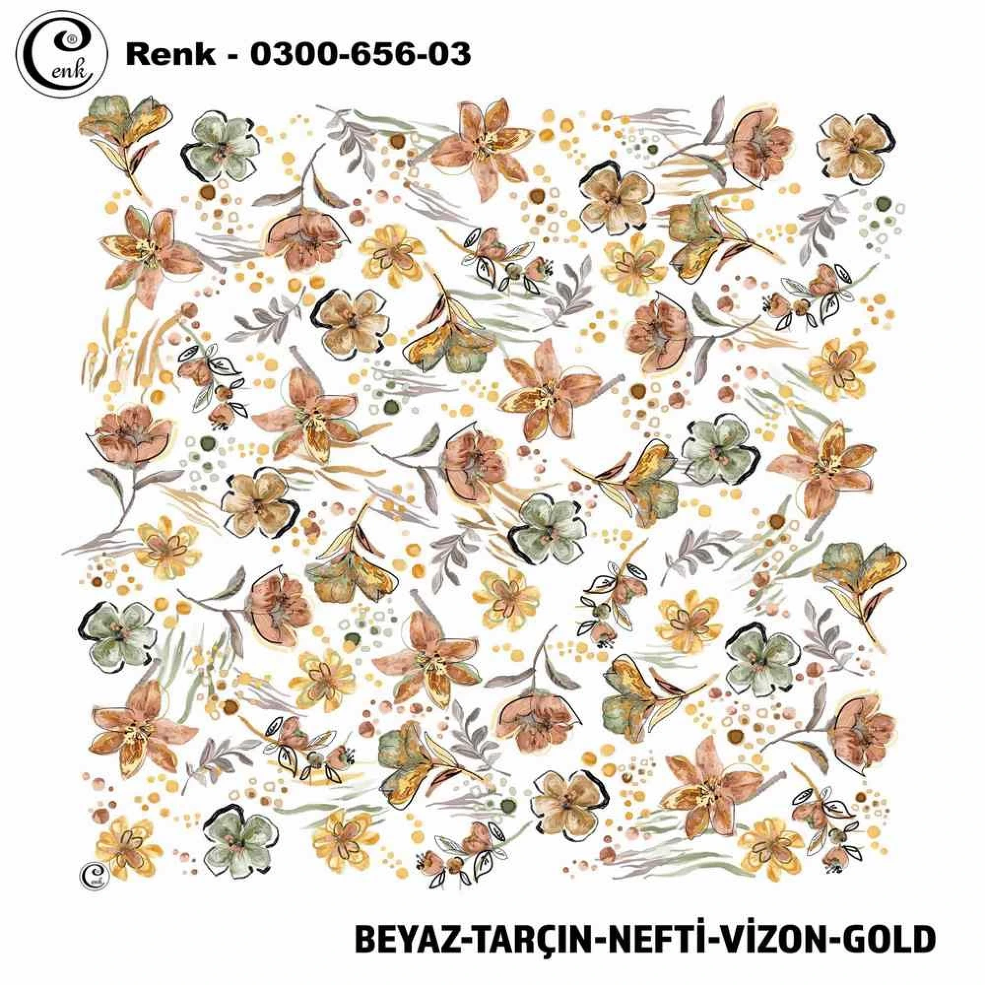 Cenk Desenli Oyalık Yazma 656-03