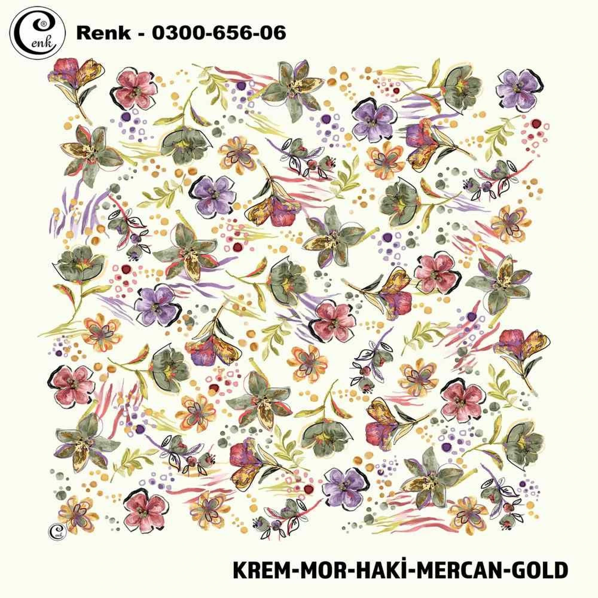 Cenk Desenli Oyalık Yazma 656-06