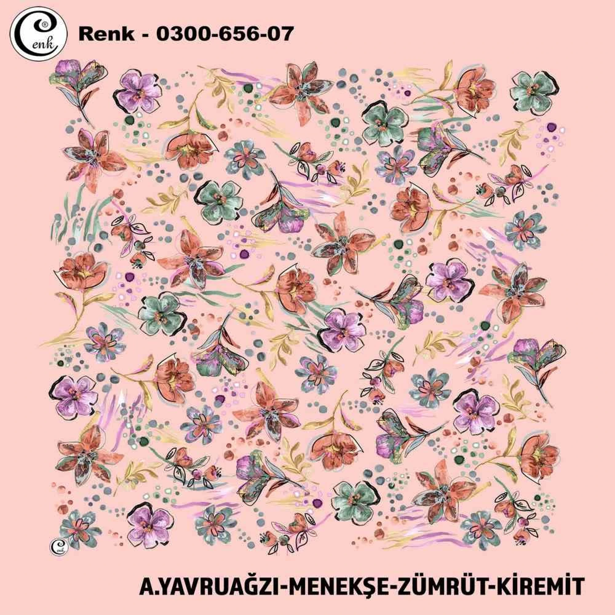Cenk Desenli Oyalık Yazma 656-07