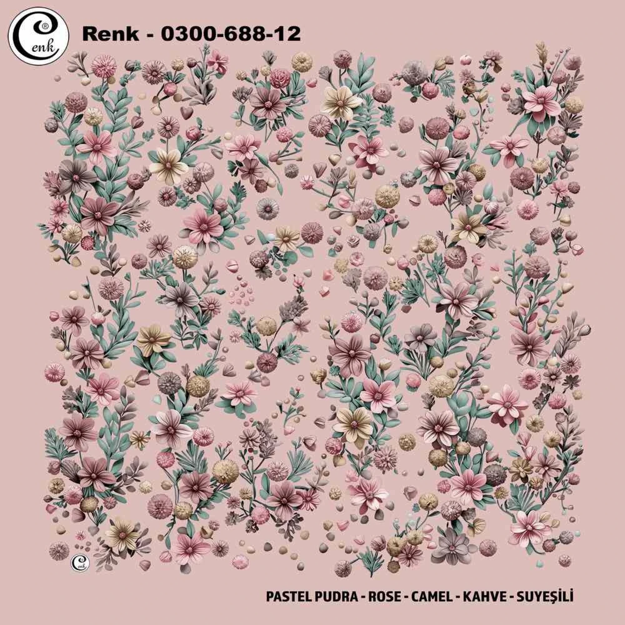 Cenk Desenli Oyalık Yazma 688-12