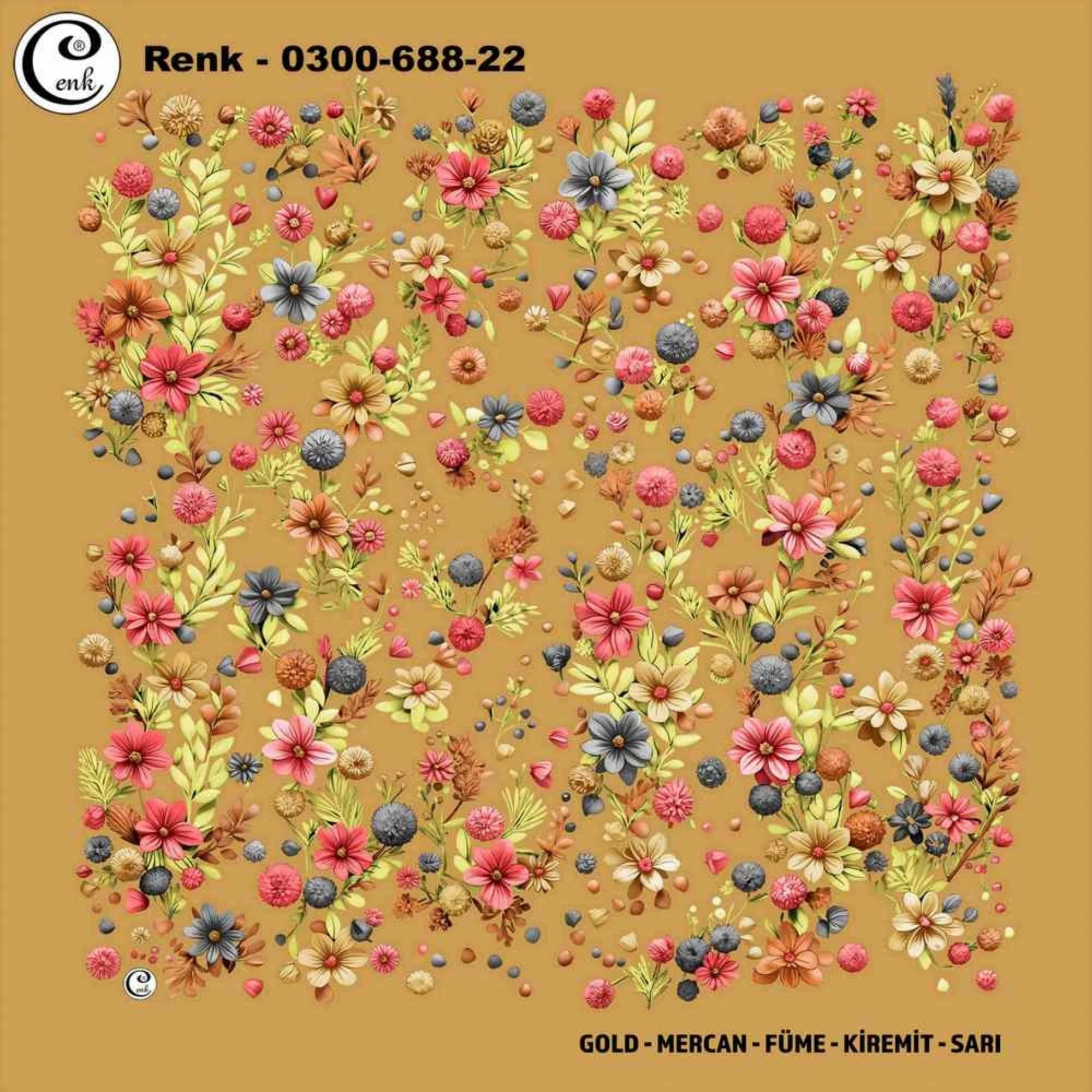 Cenk Desenli Oyalık Yazma 688-22