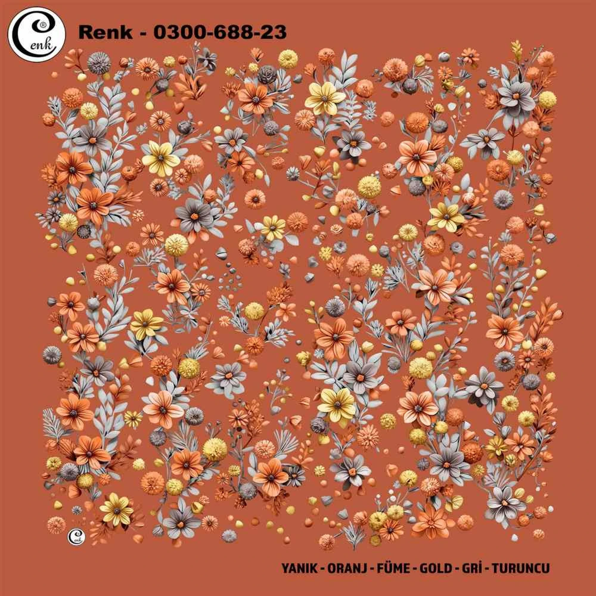 Cenk Desenli Oyalık Yazma 688-23