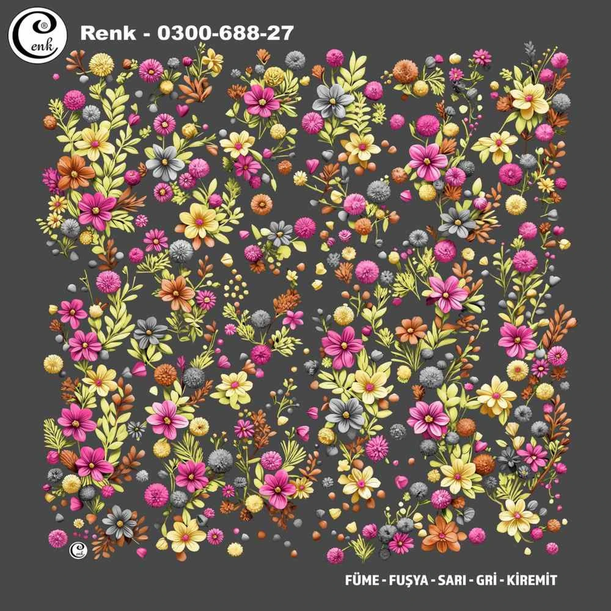 Cenk Desenli Oyalık Yazma 688-27