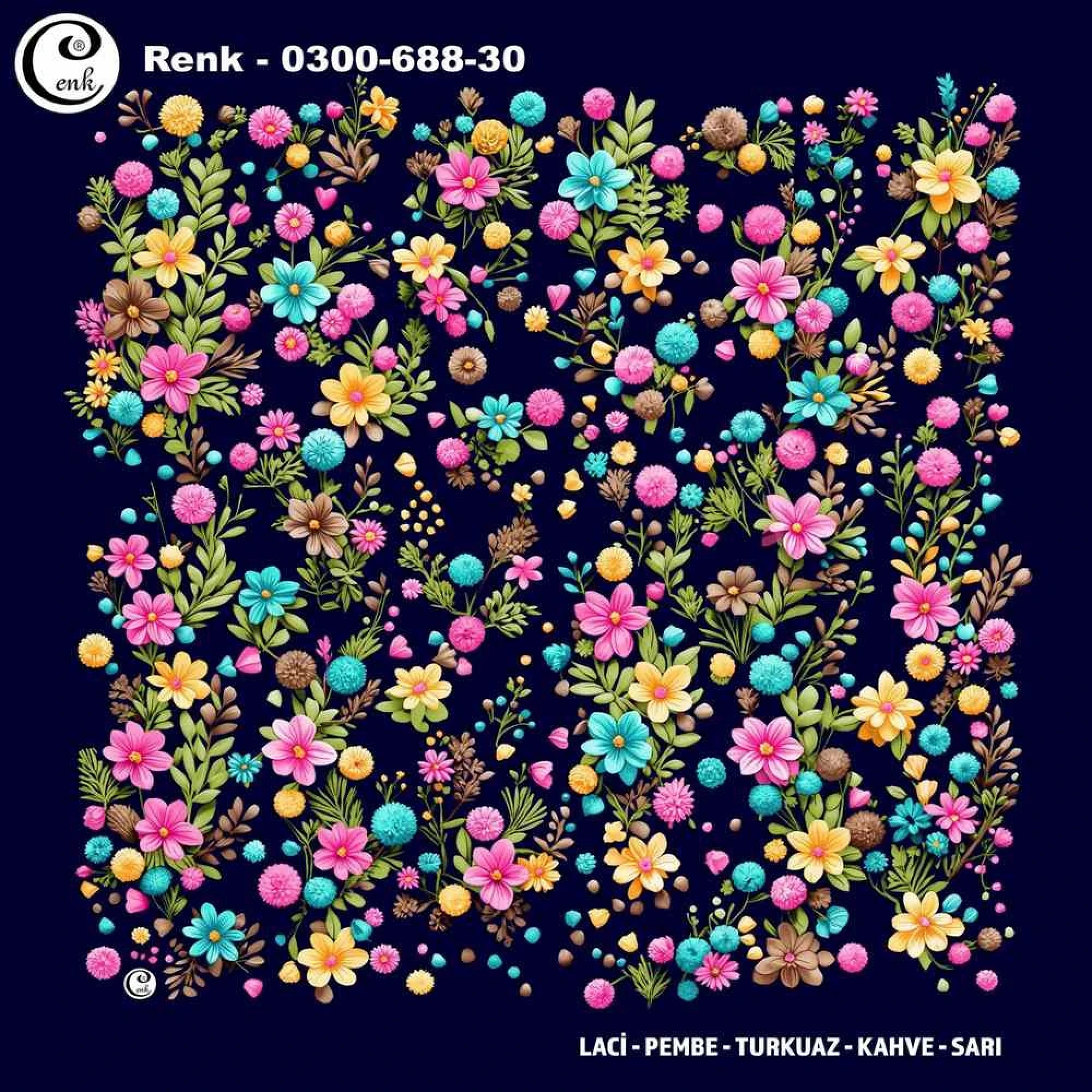 Cenk Desenli Oyalık Yazma 688-30