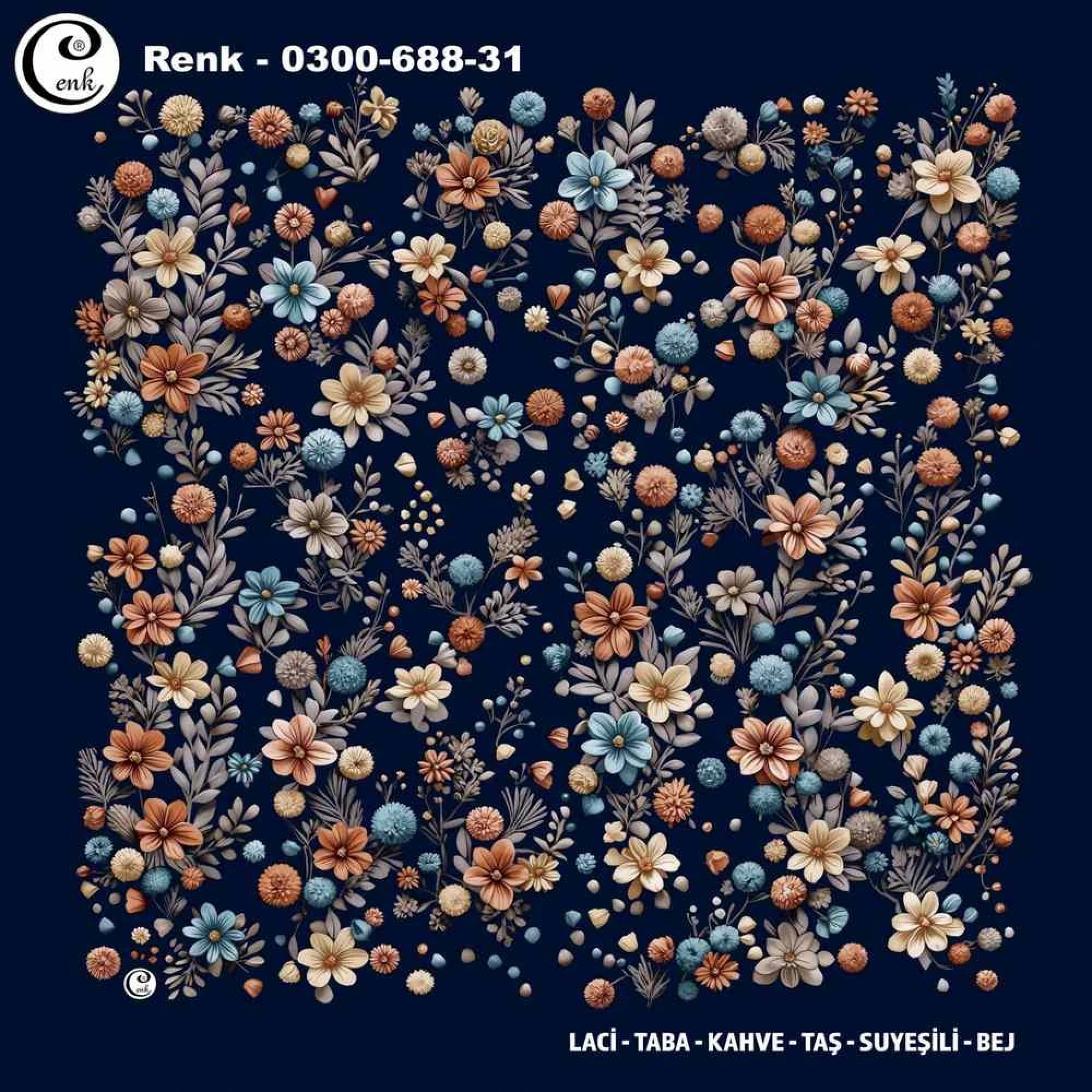 Cenk Desenli Oyalık Yazma 688-31
