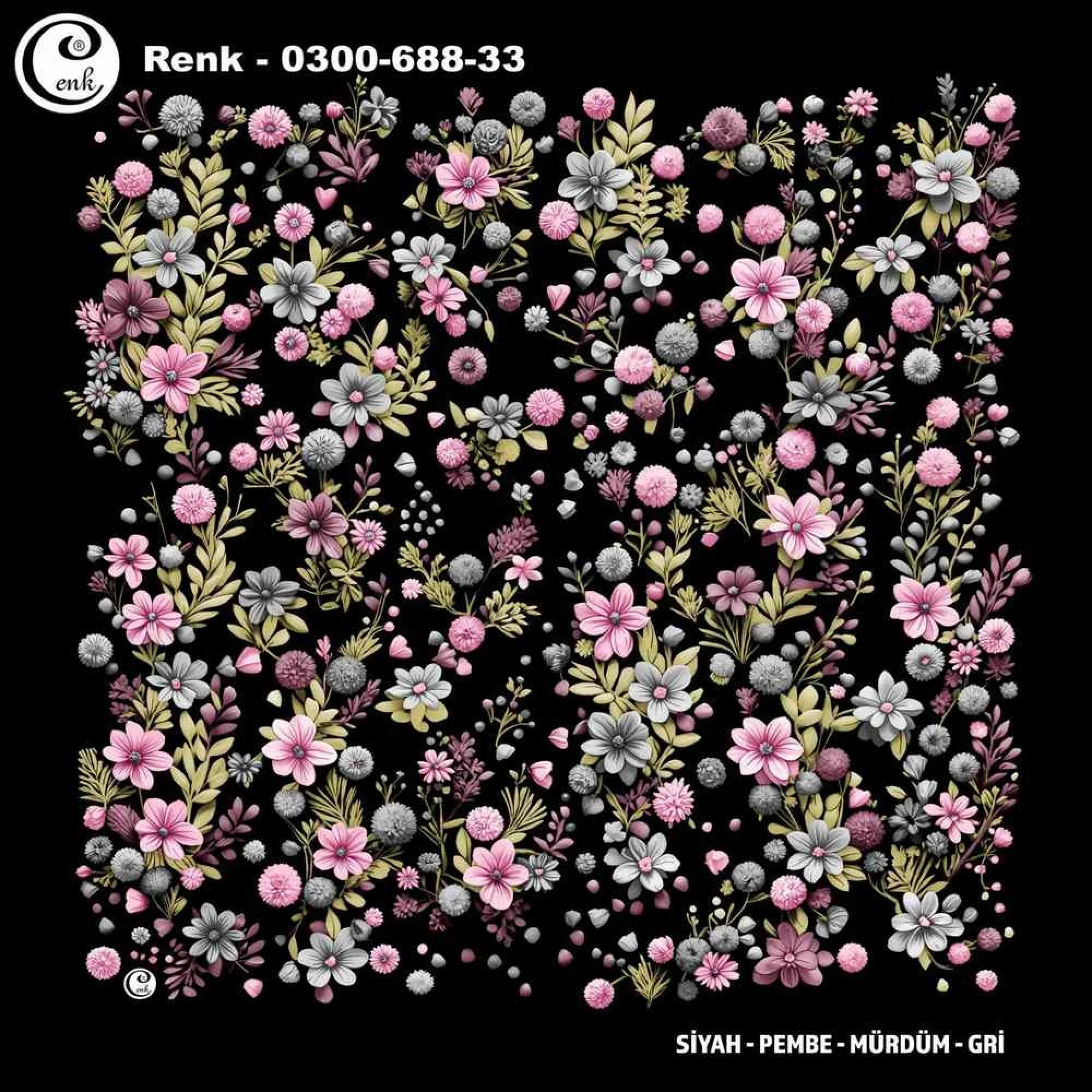 Cenk Desenli Oyalık Yazma 688-33