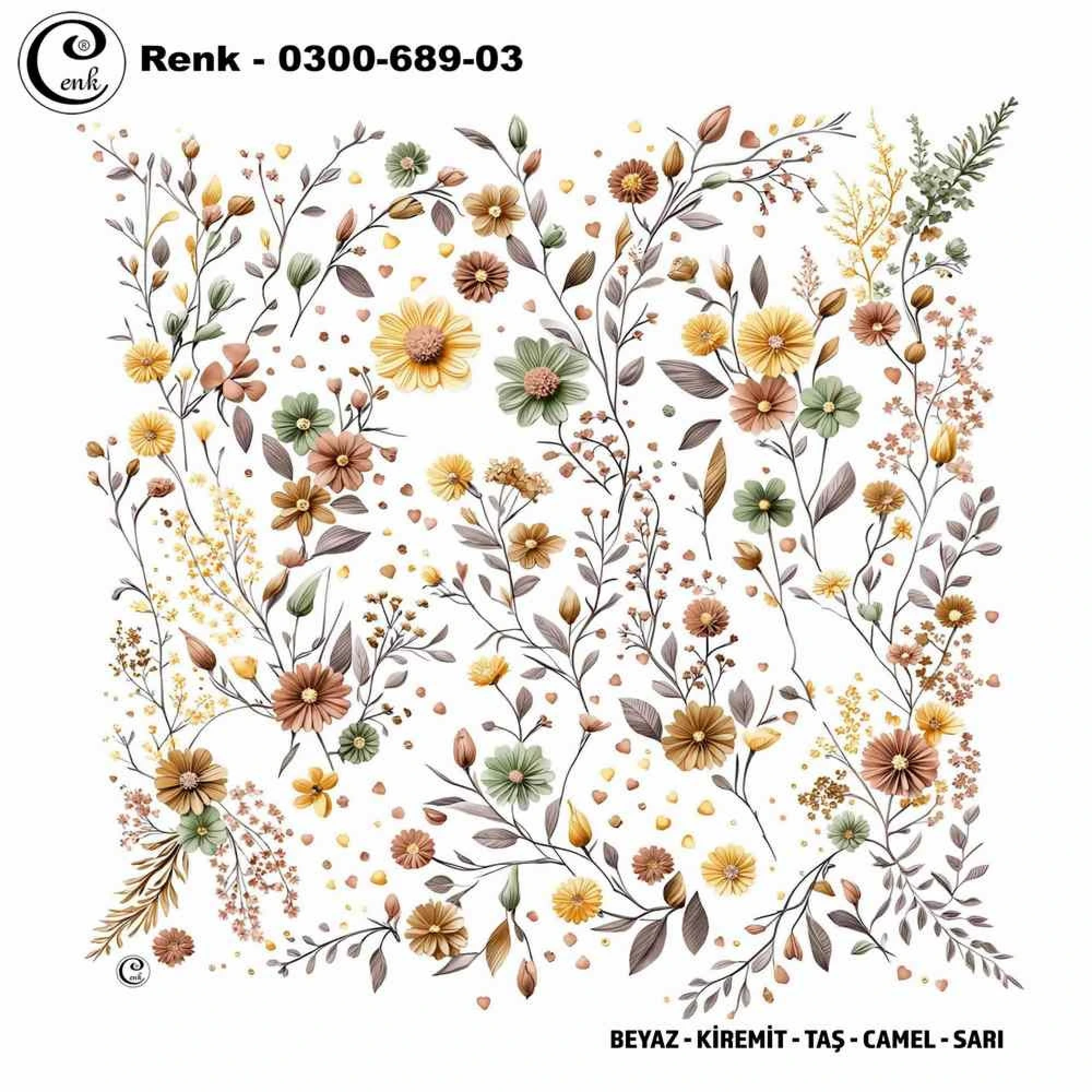 Cenk Desenli Oyalık Yazma 689-03