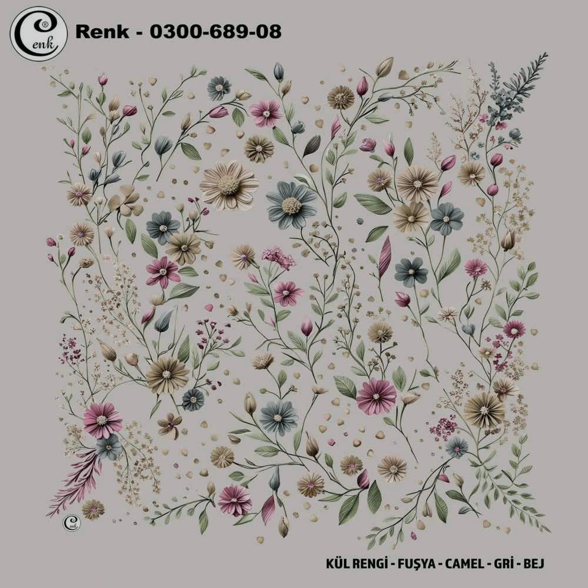 Cenk Desenli Oyalık Yazma 689-08