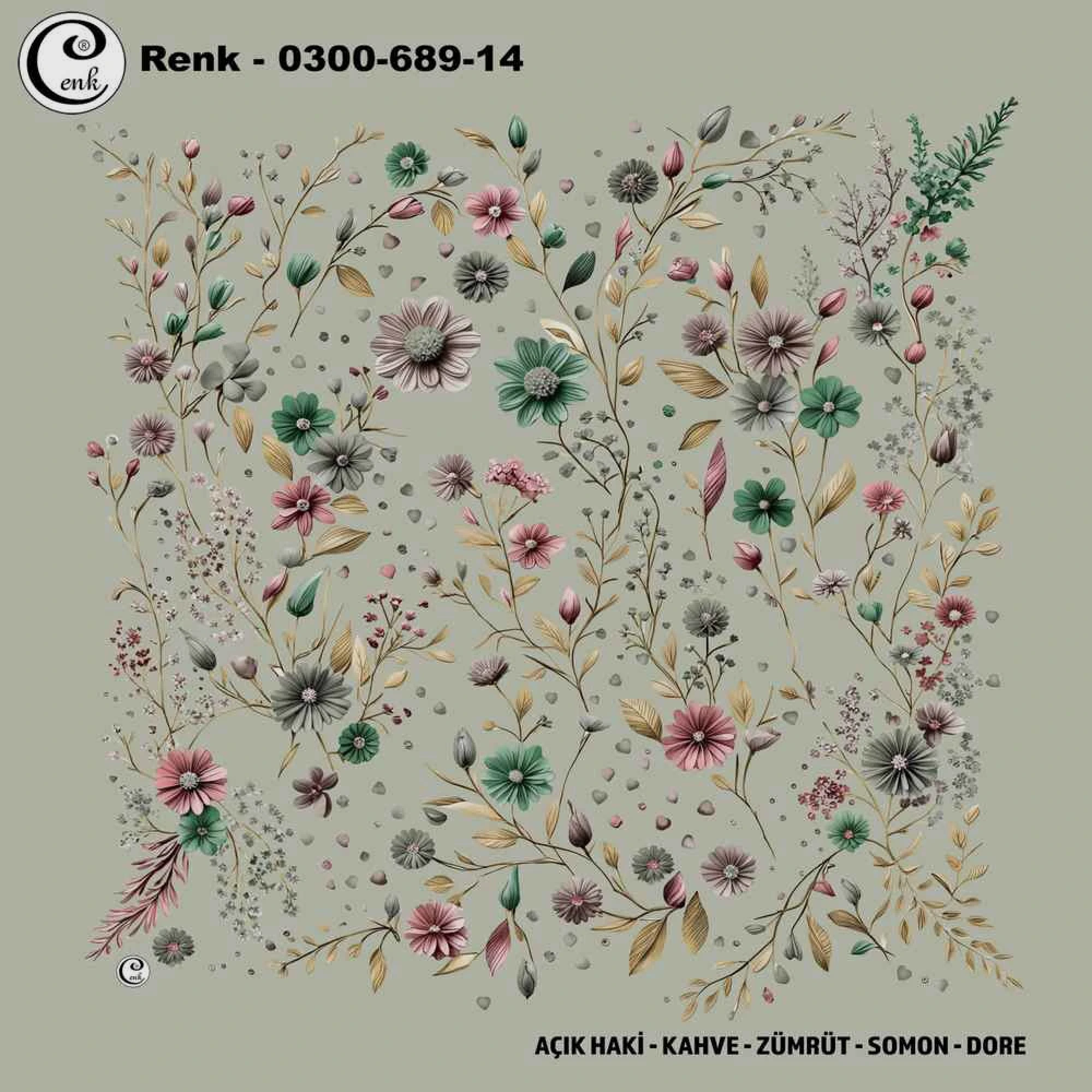 Cenk Desenli Oyalık Yazma 689-14