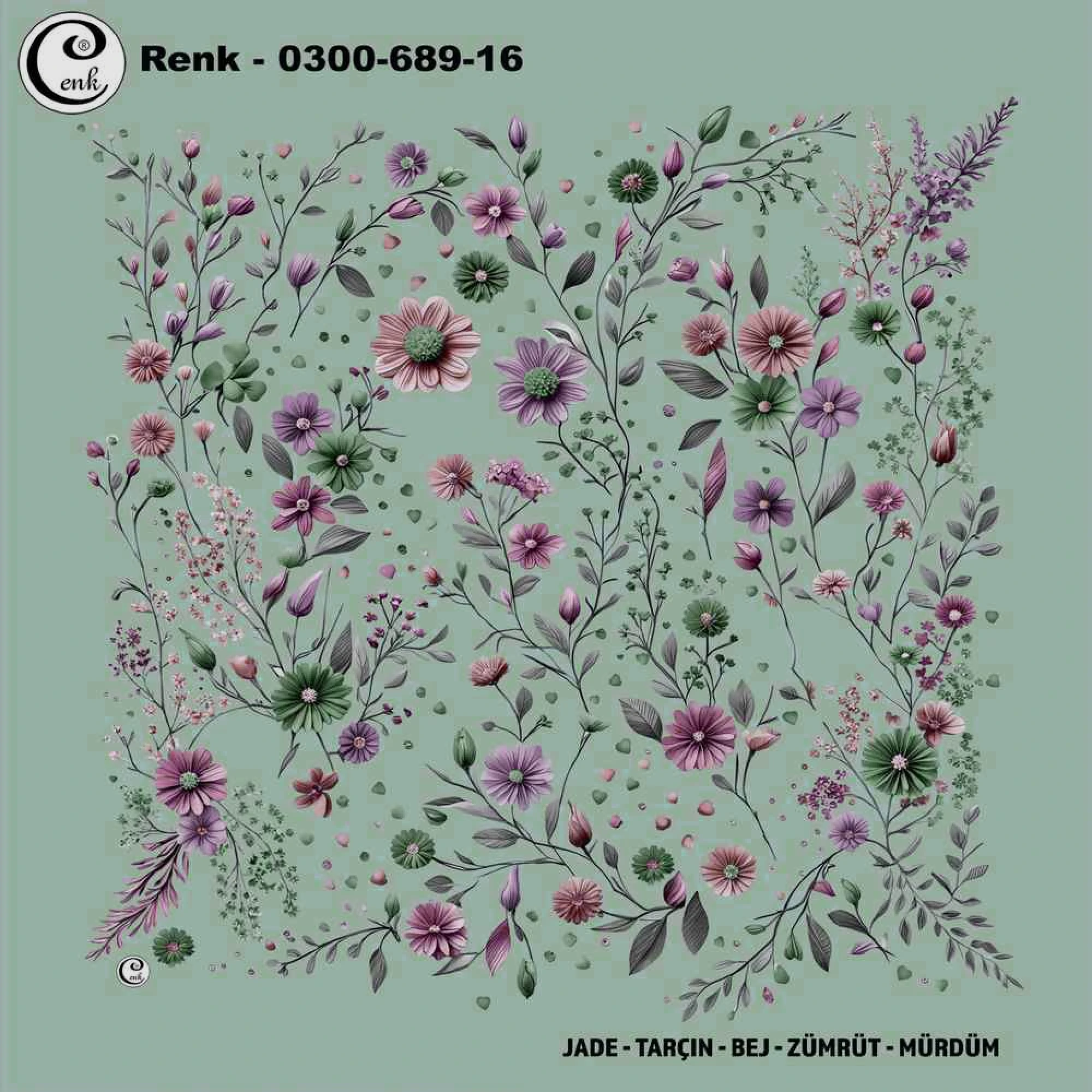 Cenk Desenli Oyalık Yazma 689-16