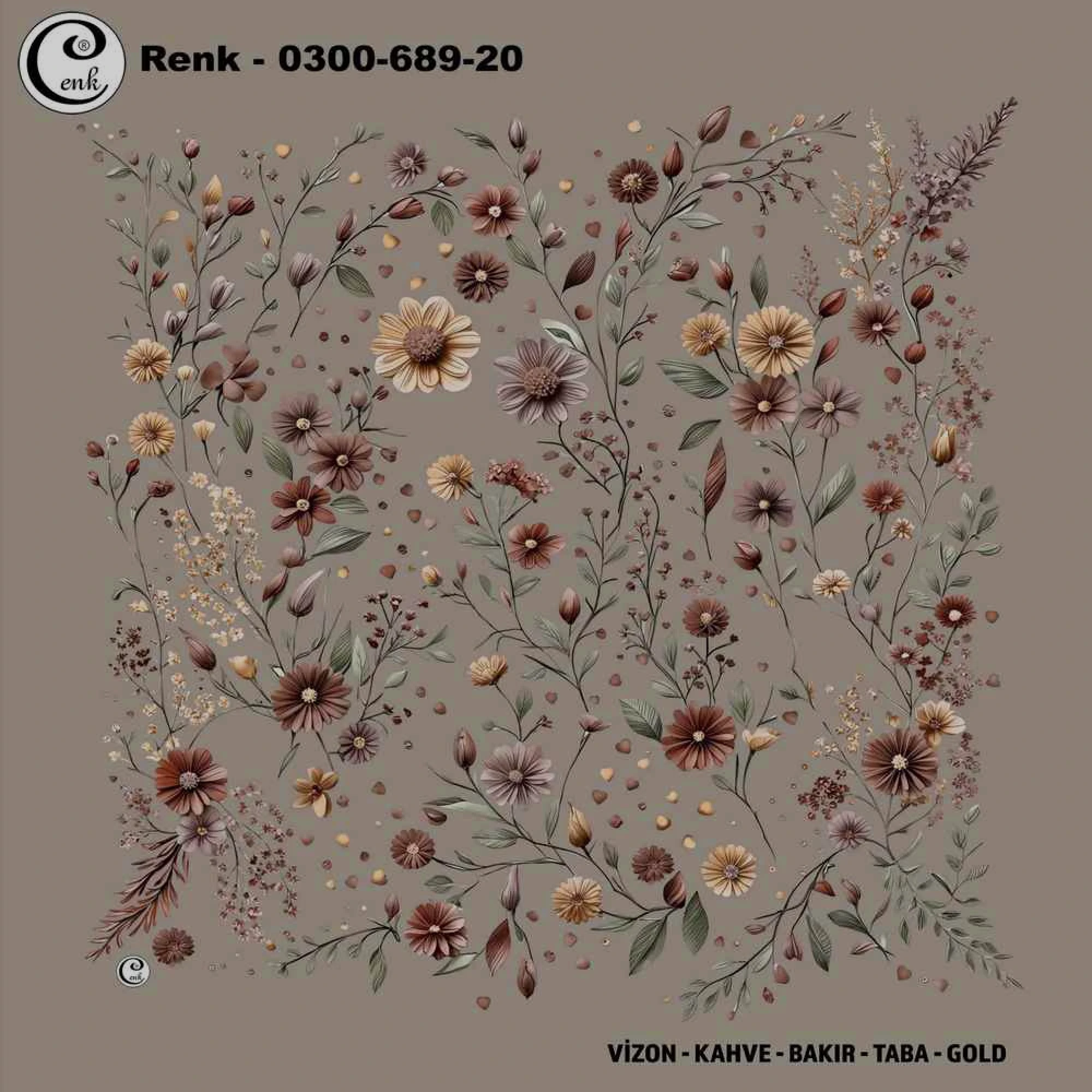 Cenk Desenli Oyalık Yazma 689-20