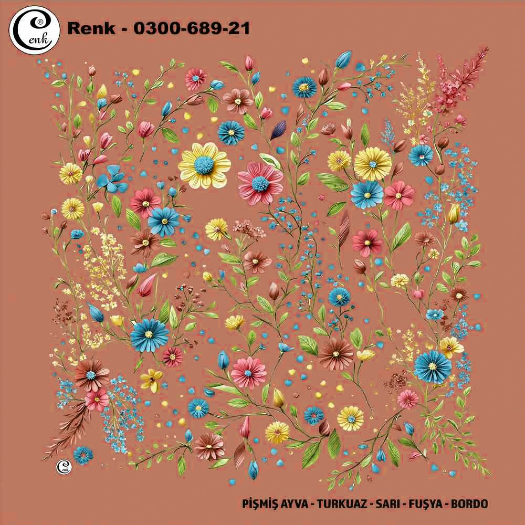 Cenk Desenli Oyalık Yazma 689-21