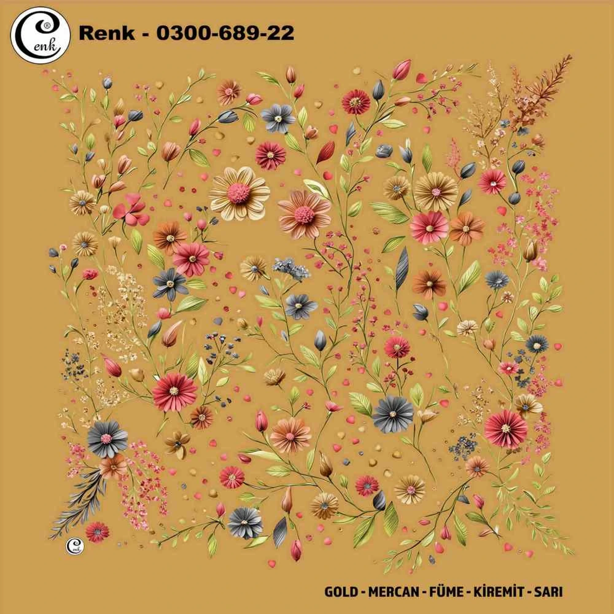 Cenk Desenli Oyalık Yazma 689-22