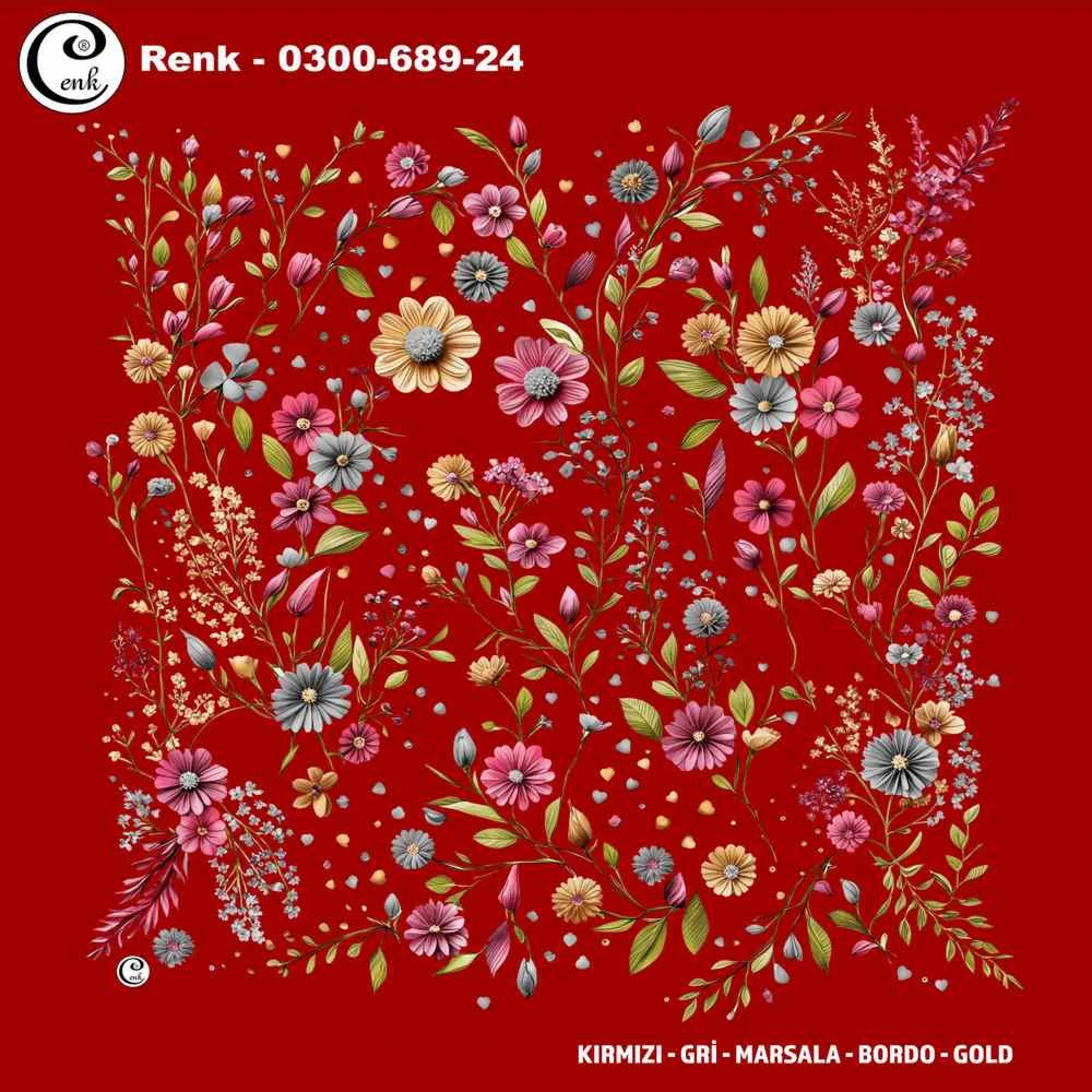 Cenk Desenli Oyalık Yazma 689-24